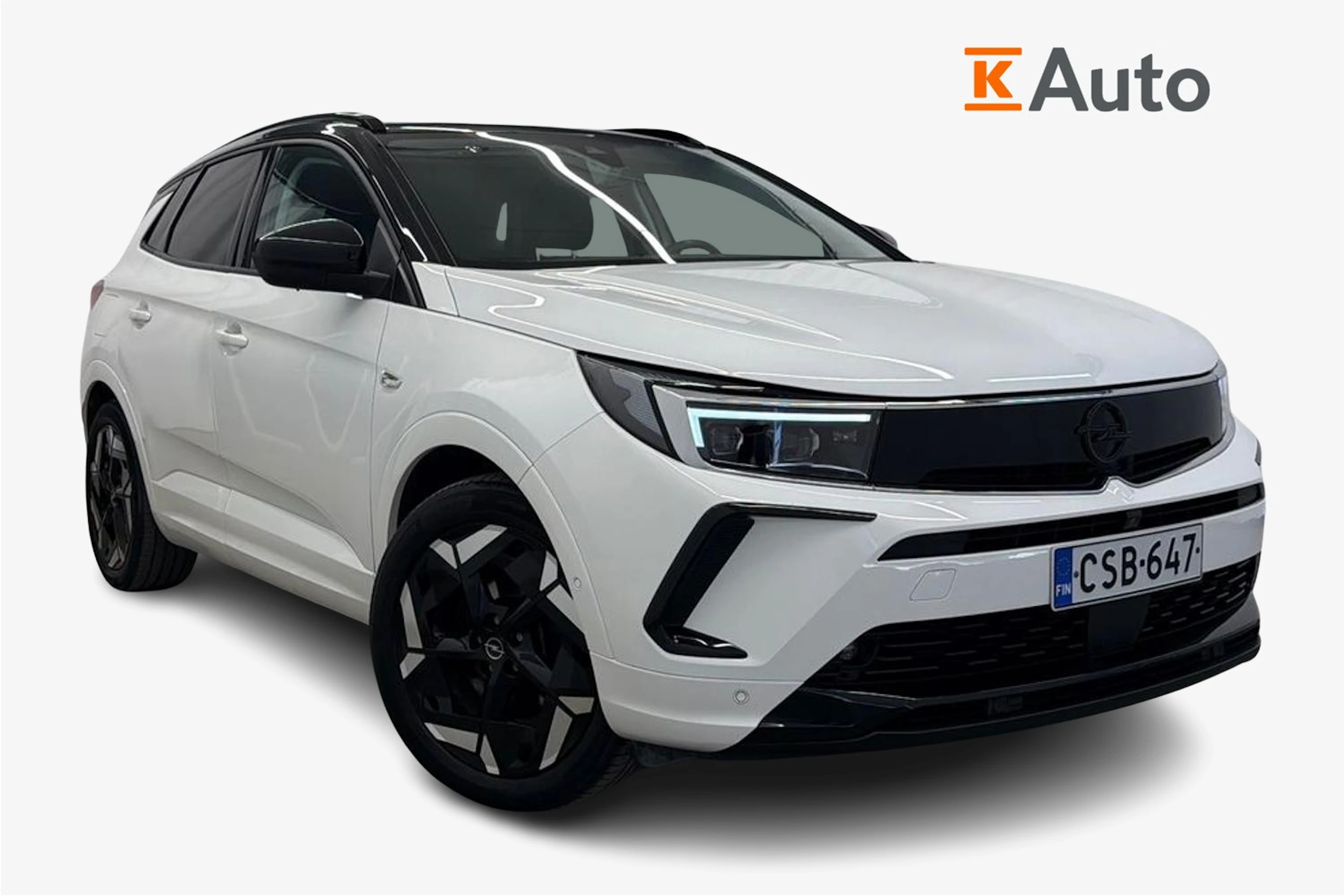 Valkoinen Opel Grandland 2023 kuva 1.