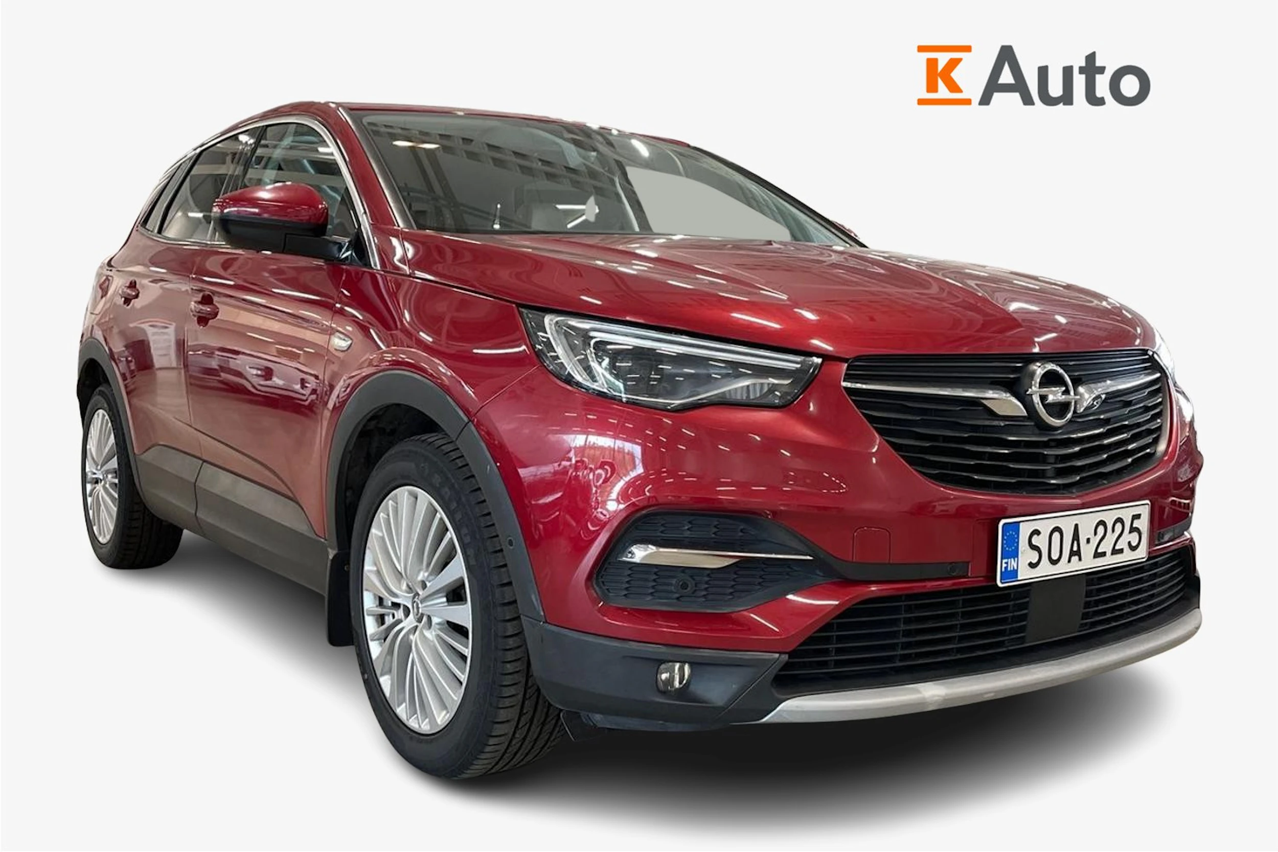 punainen Opel Grandland X 2018 kuva 1.
