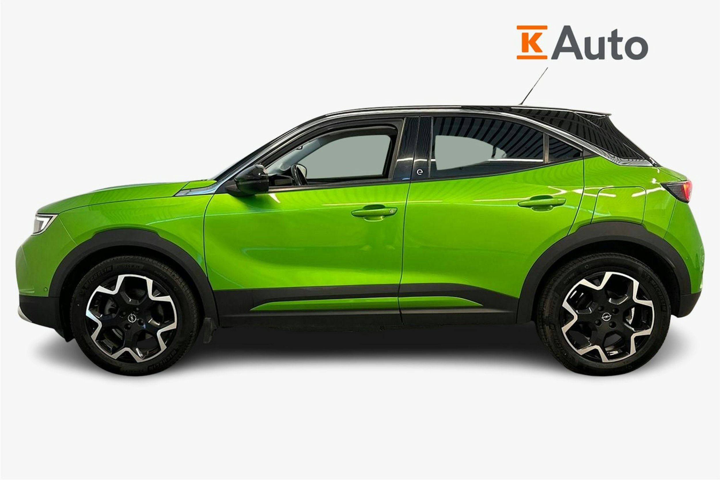 vihreä Opel Mokka-e 2021 kuva 6.
