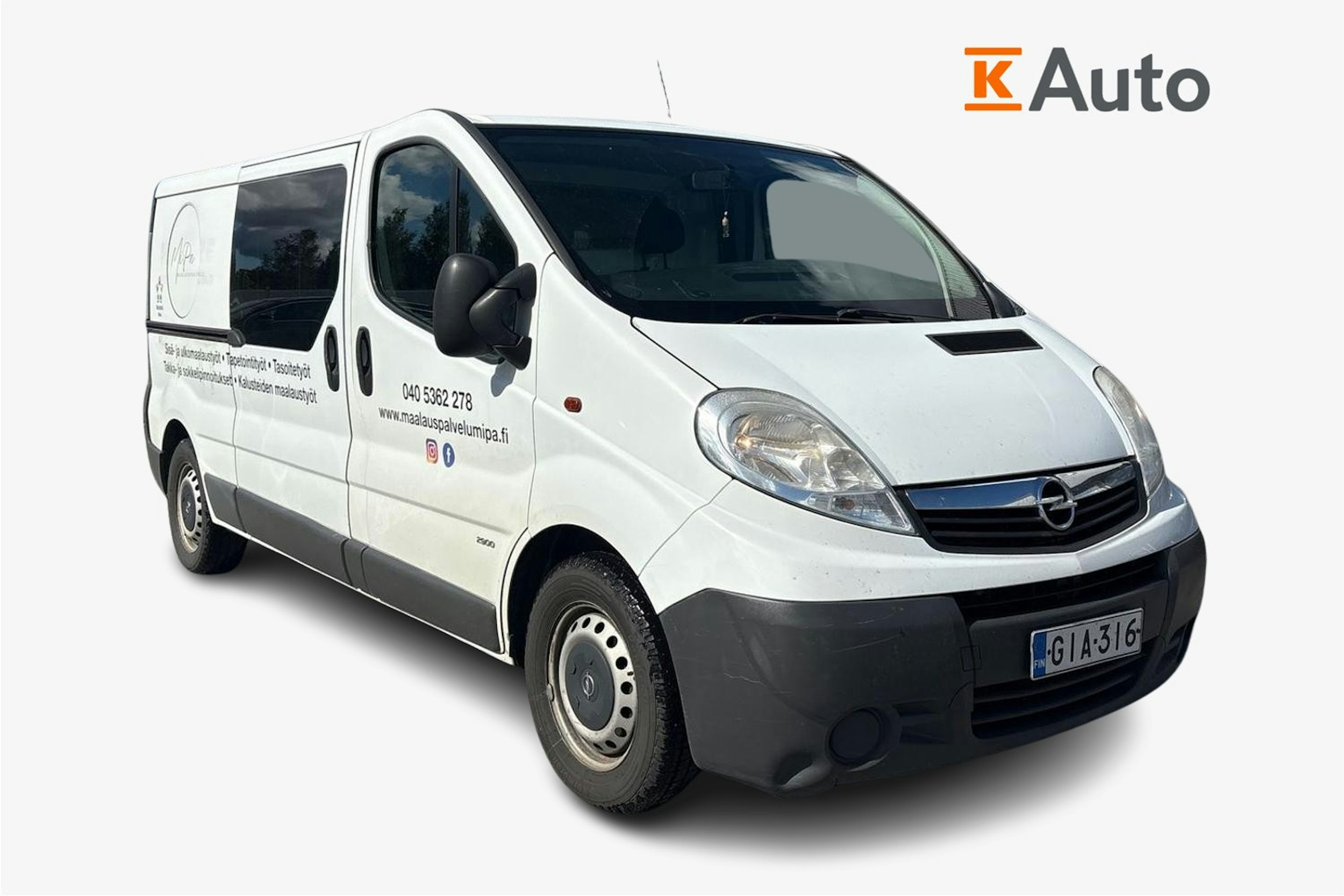 valkoinen Opel Vivaro 2008 kuva 1.