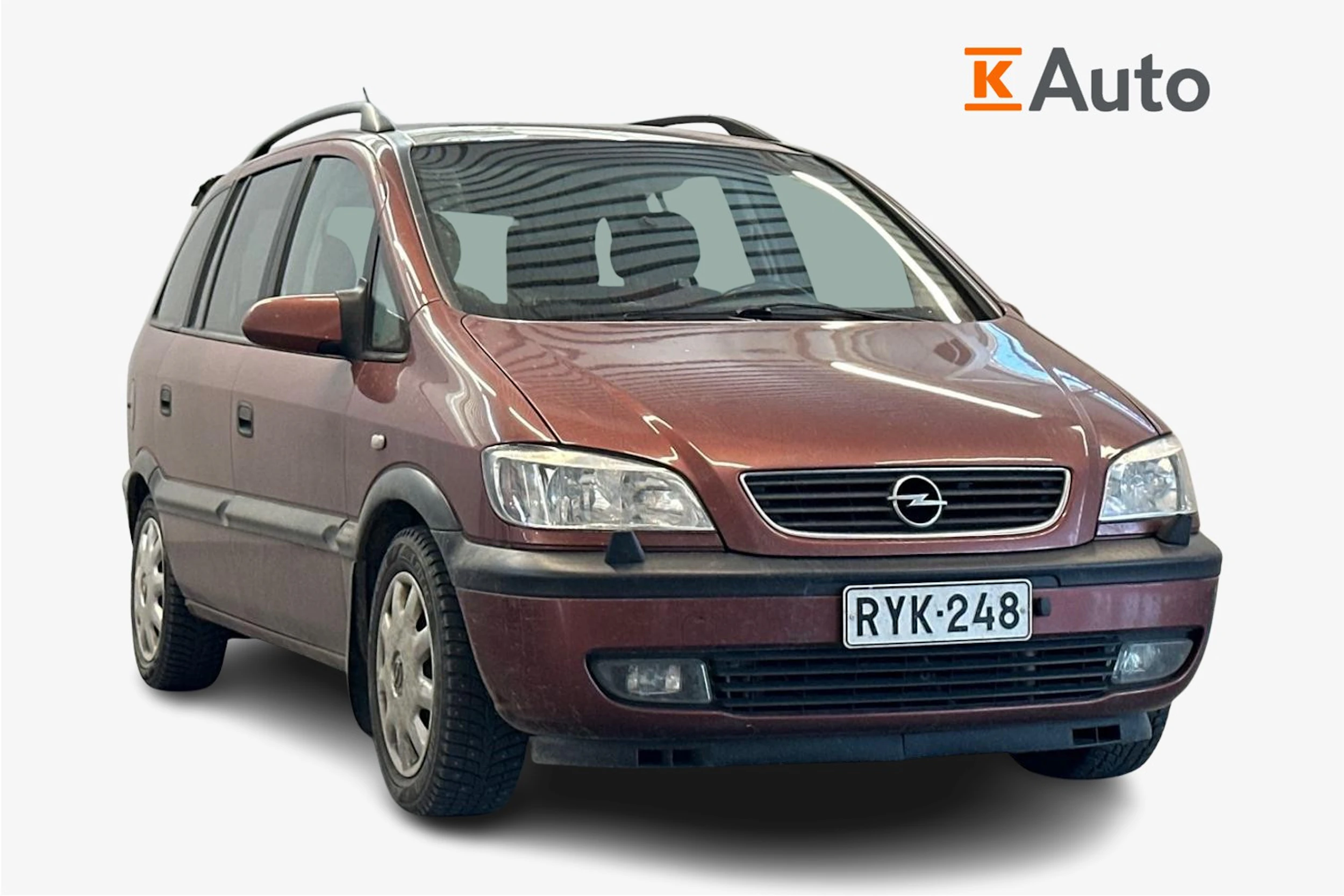 punainen Opel Zafira 2001 kuva 1.