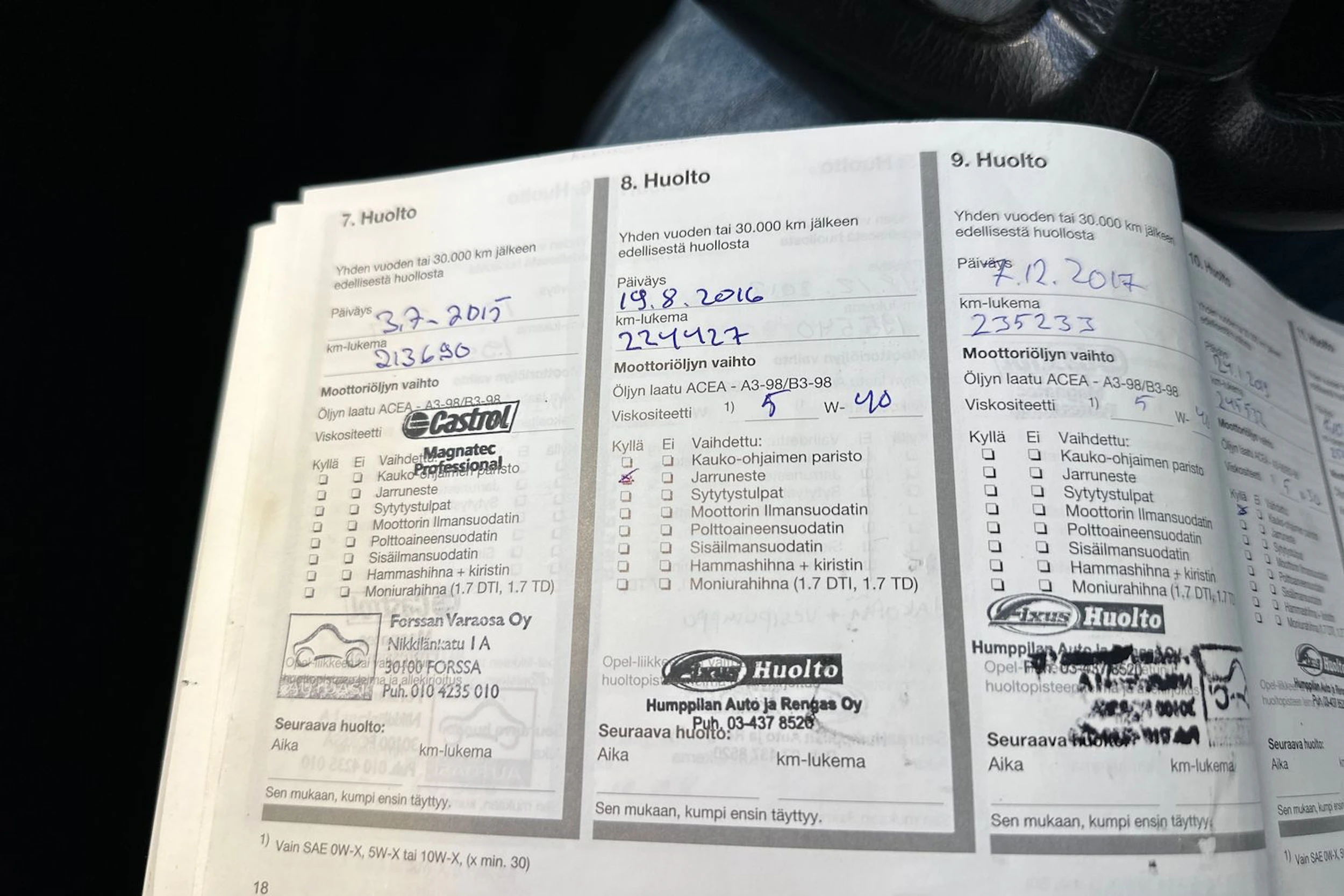 punainen Opel Zafira 2001 kuva 22.