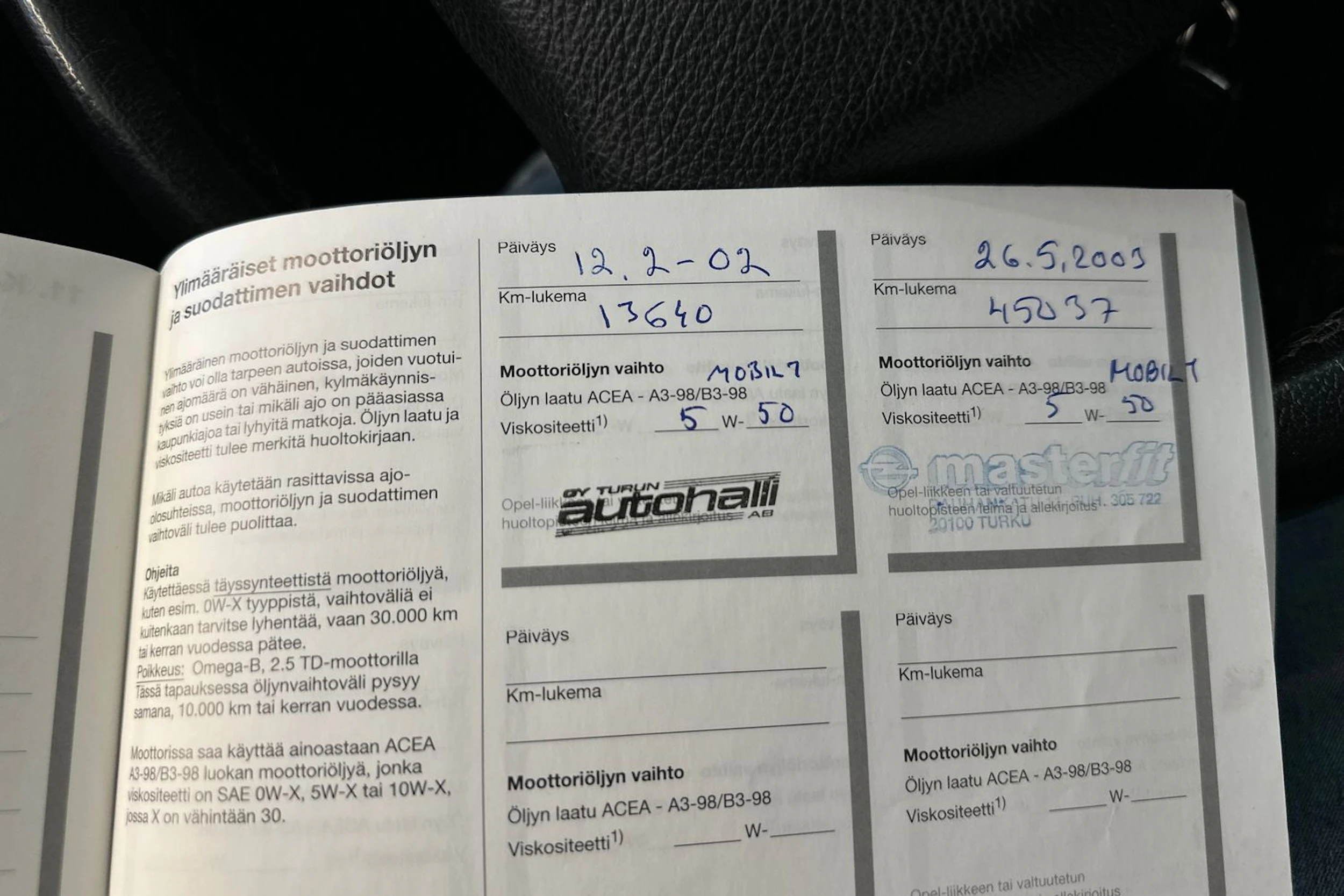 punainen Opel Zafira 2001 kuva 25.