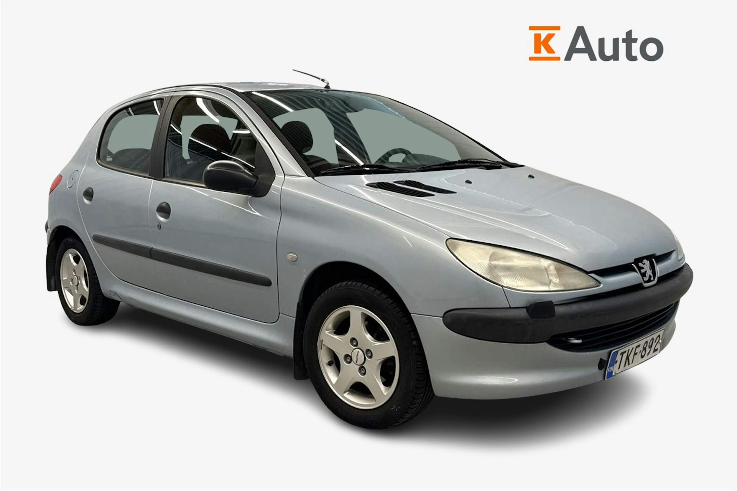 harmaa Peugeot 206 2002 kuva 1.