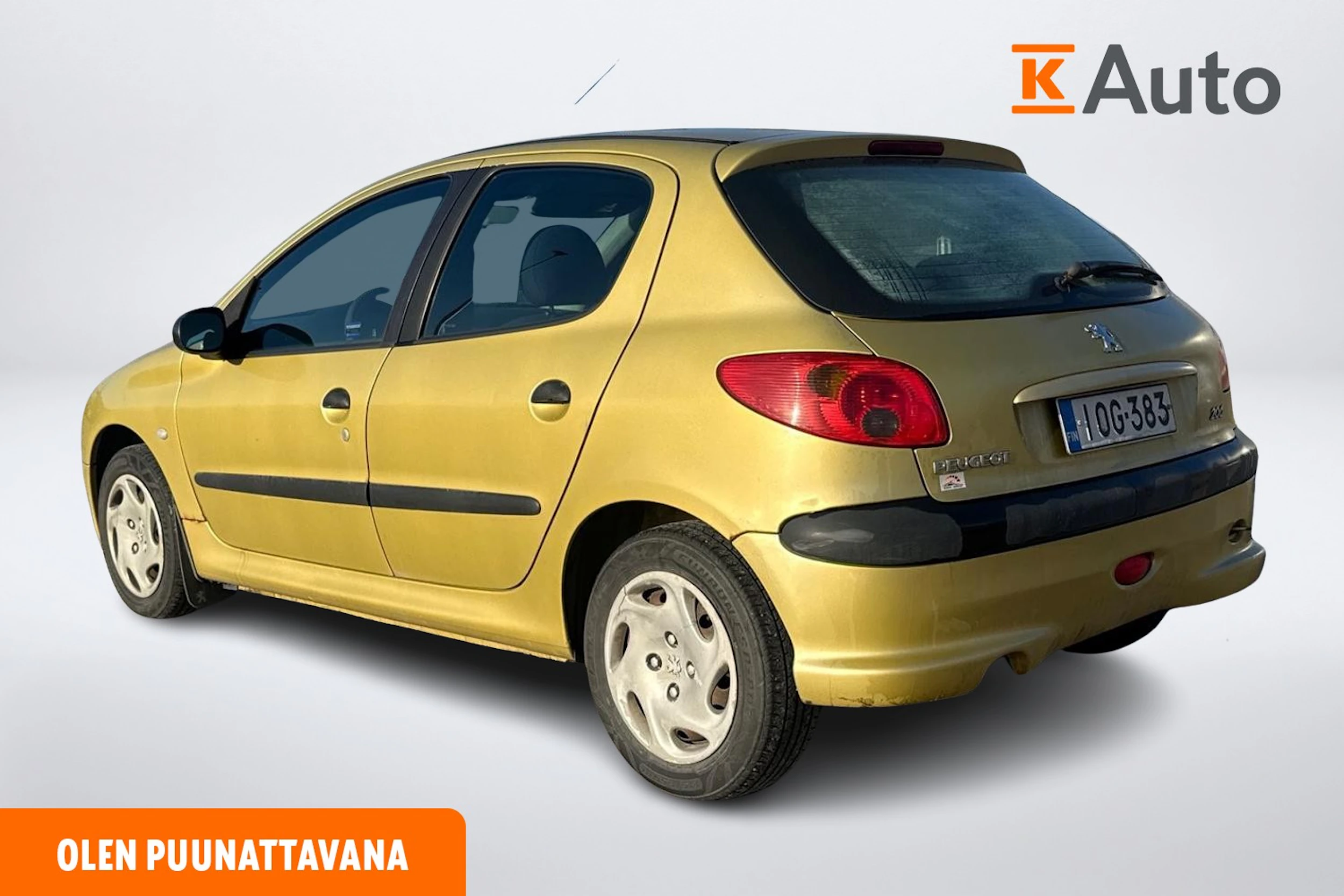 keltainen Peugeot 206 2003 kuva 2.