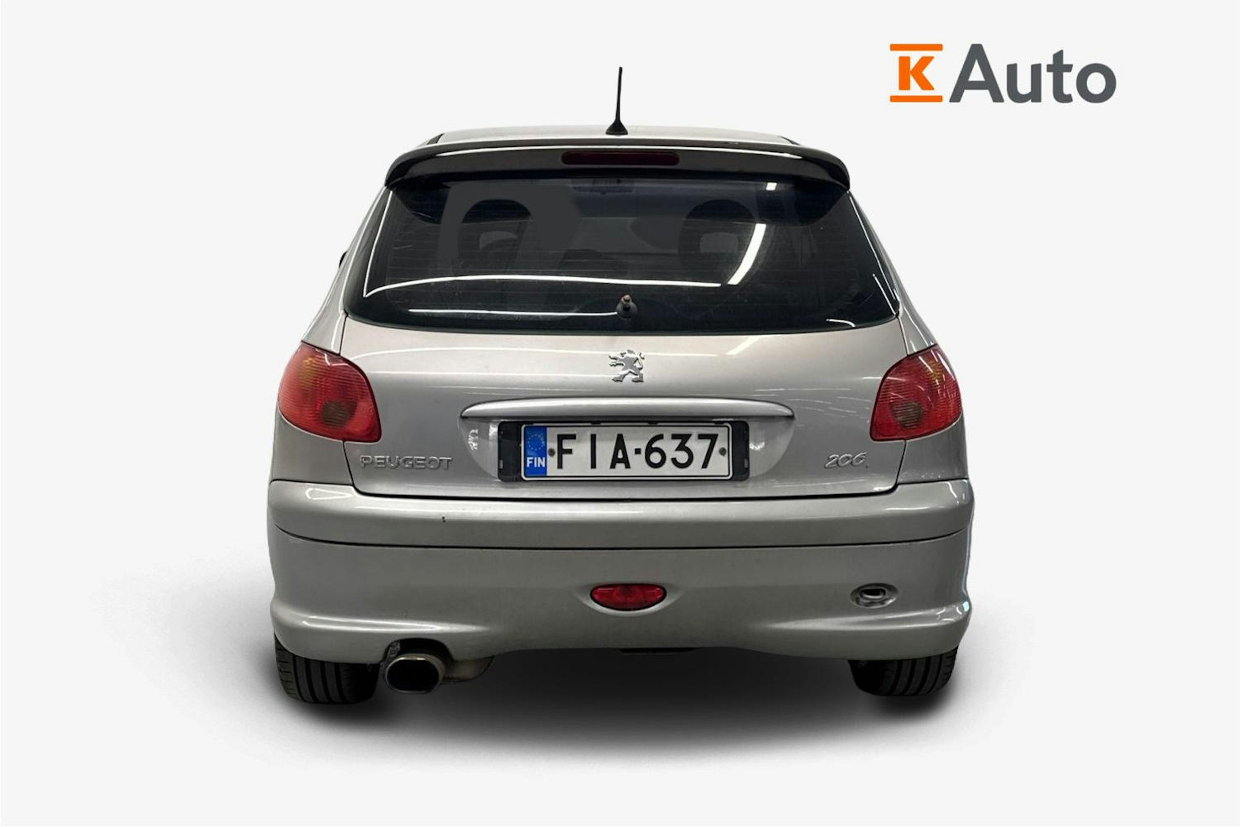 Harmaa Peugeot 206 2004 kuva 3.