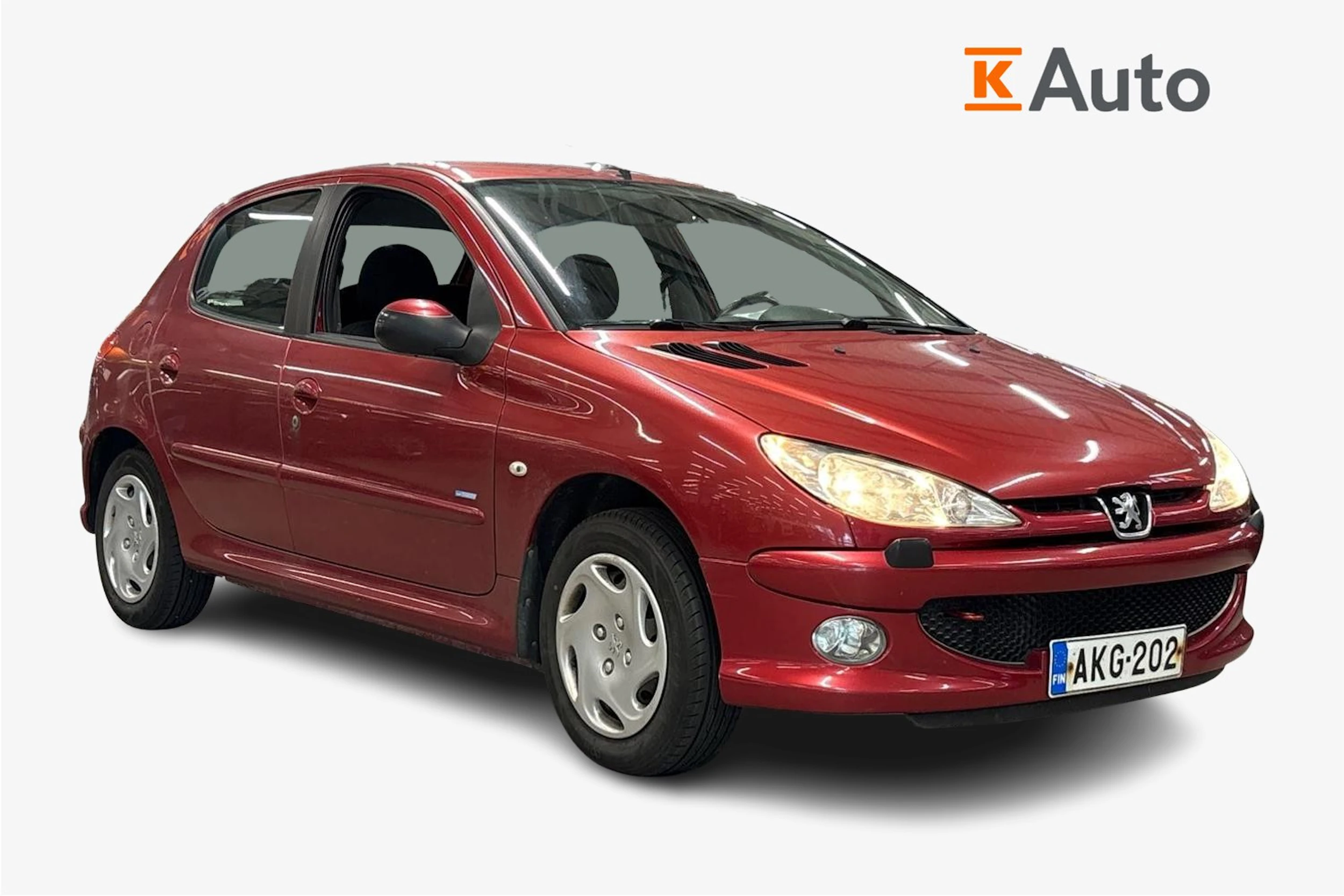 punainen Peugeot 206 2006 kuva 1.