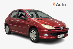 punainen Peugeot 206 2006 kuva 1.