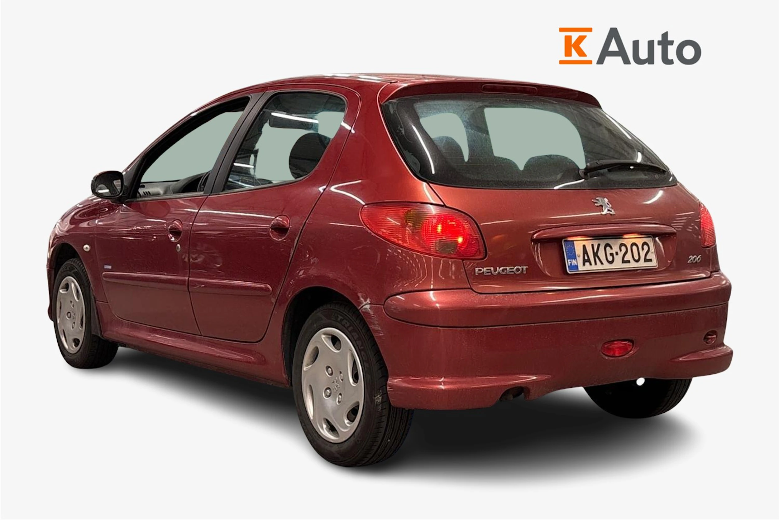 punainen Peugeot 206 2006 kuva 2.