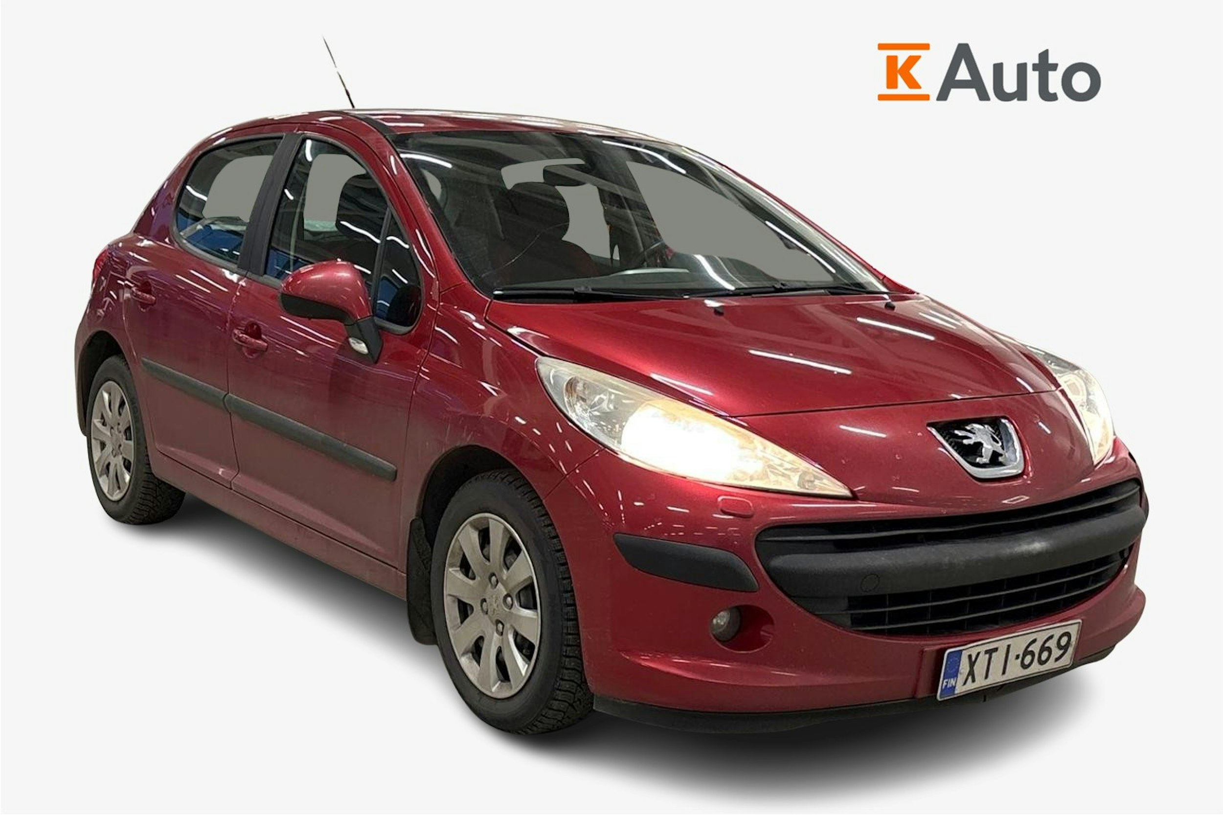 punainen Peugeot 207 2007 kuva 1.