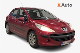 punainen Peugeot 207 2007 kuva 1.