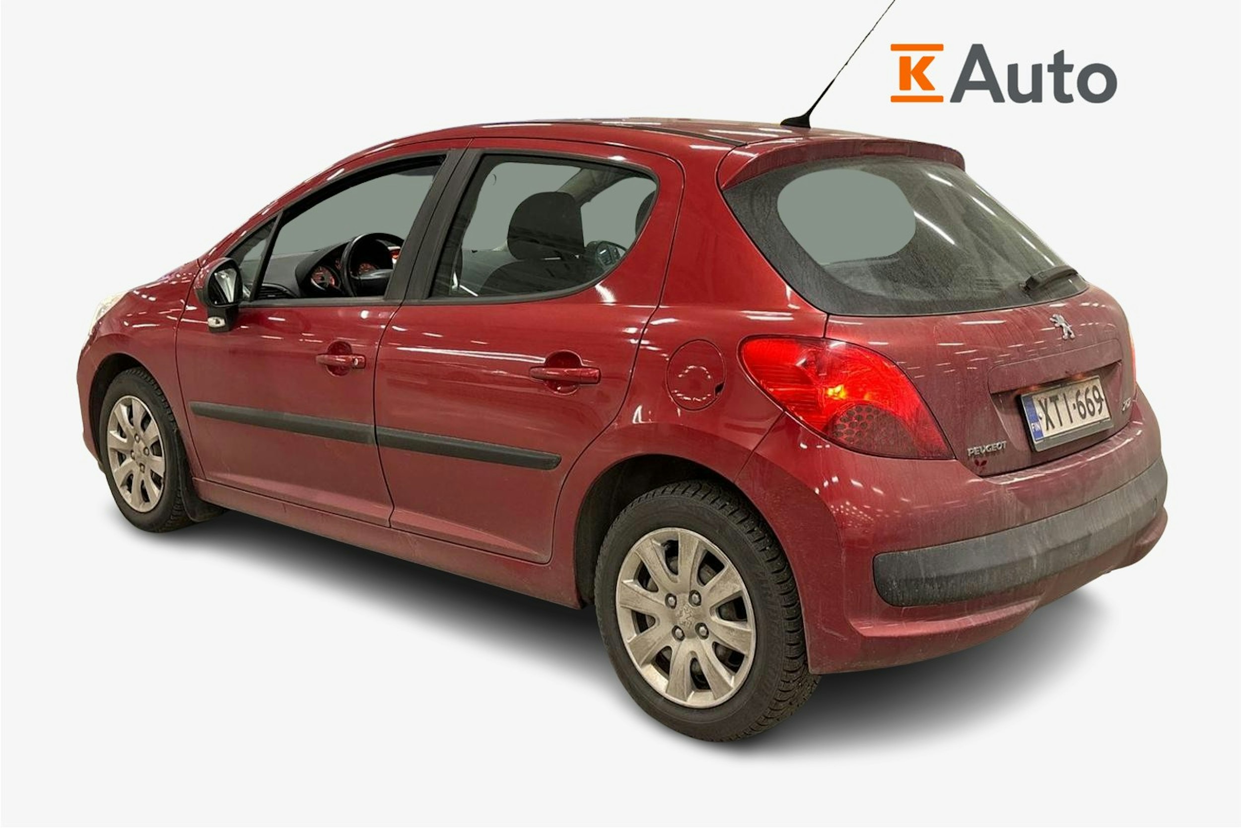 punainen Peugeot 207 2007 kuva 2.