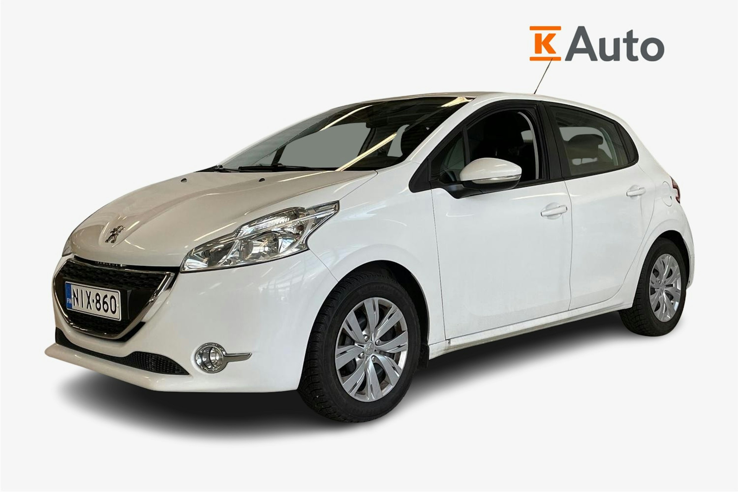 valkoinen Peugeot 208 2012 kuva 1.