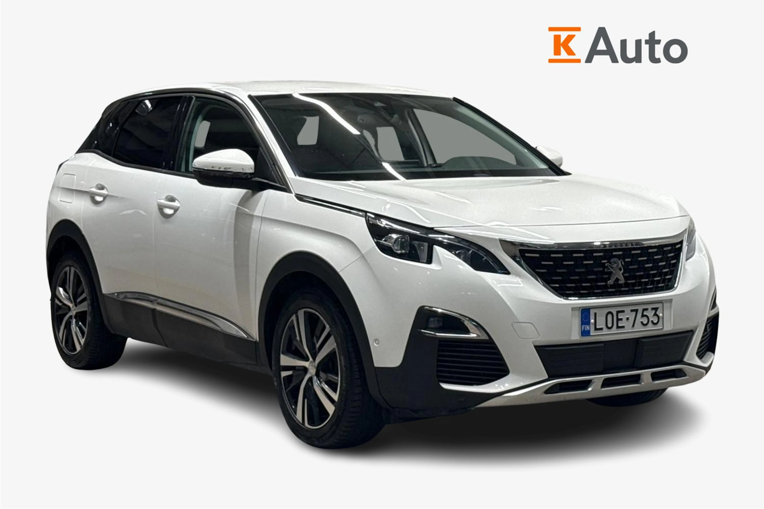 valkoinen Peugeot 3008 2017 kuva 1.