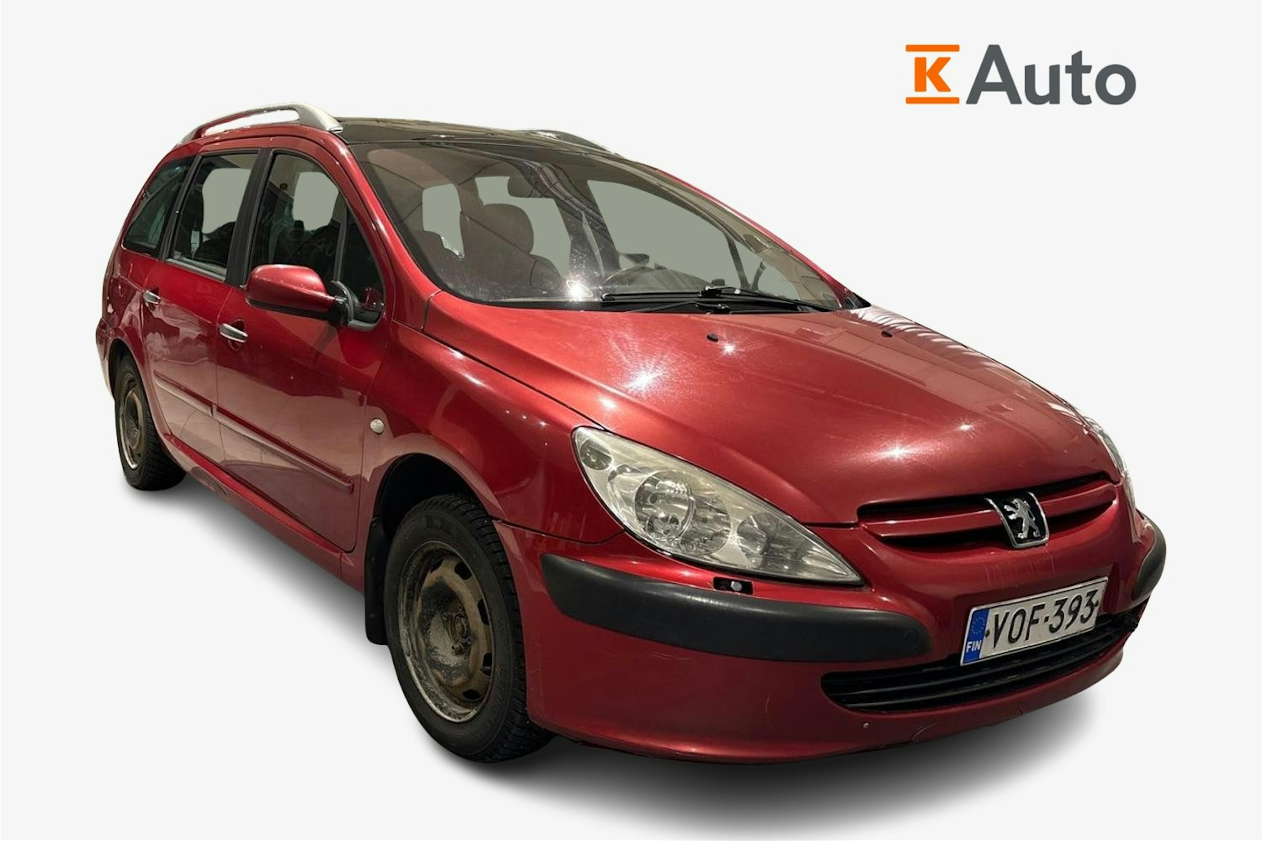 punainen Peugeot 307 2002 kuva 1.