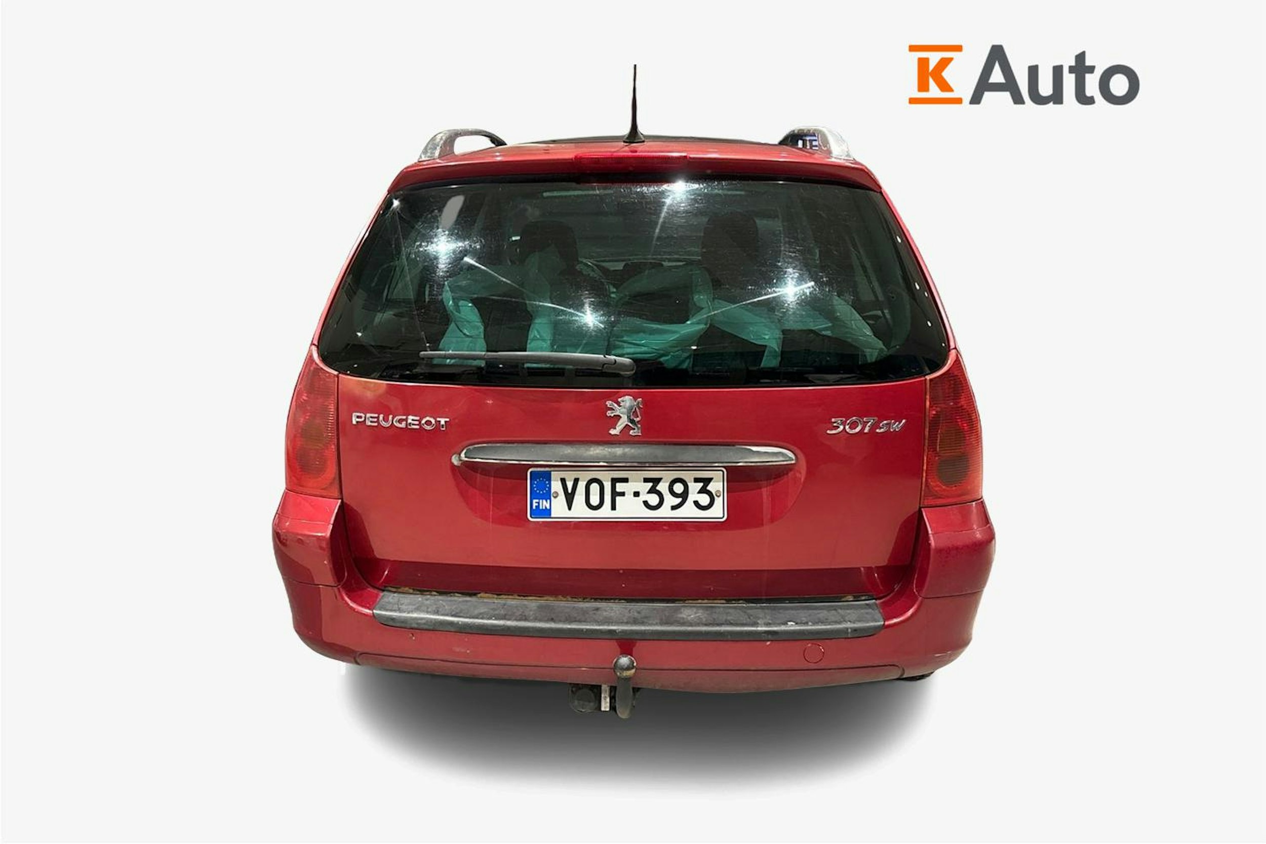 punainen Peugeot 307 2002 kuva 3.