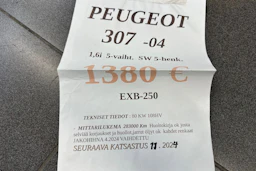 harmaa Peugeot 307 2004 kuva 36.