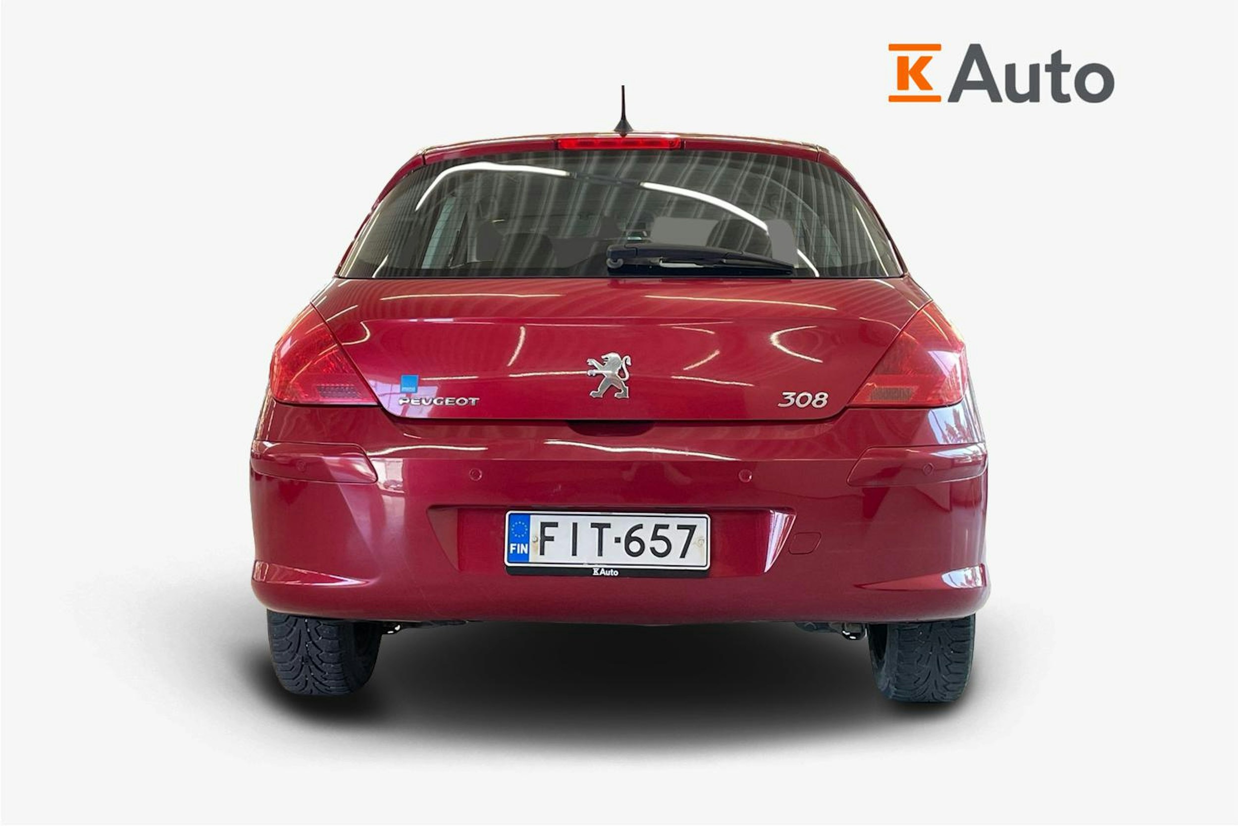 punainen Peugeot 308 2008 kuva 3.