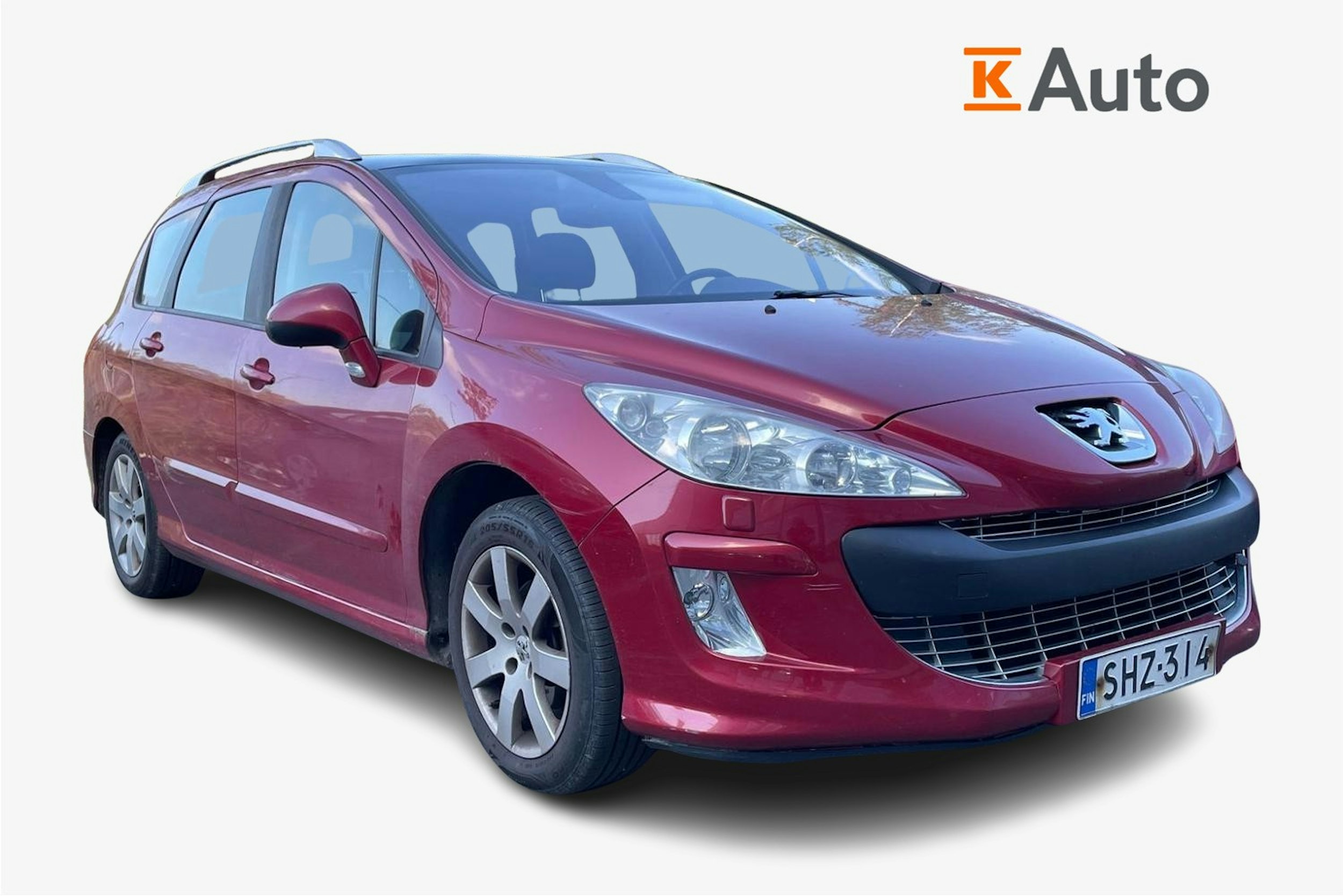 punainen Peugeot 308 2010 kuva 1.
