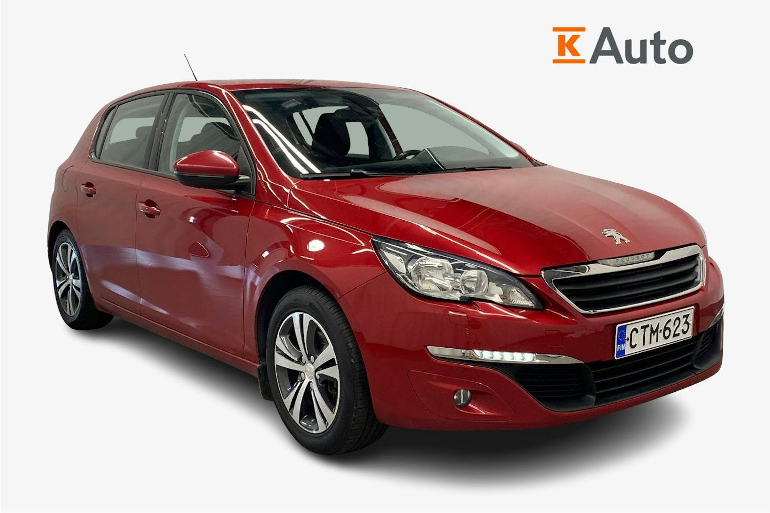punainen Peugeot 308 2015 kuva 1.