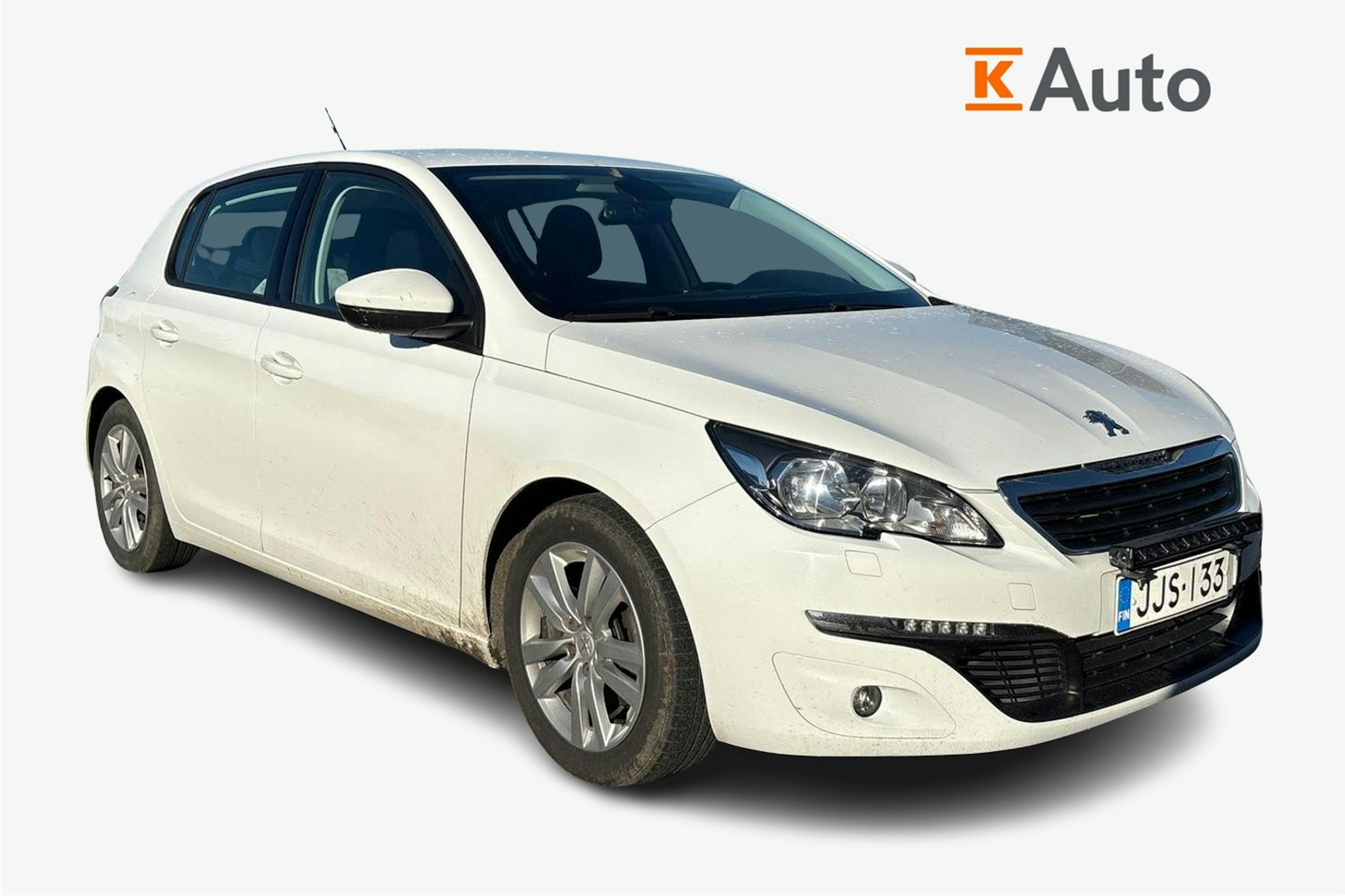 Valkoinen Peugeot 308 2015 kuva 1.
