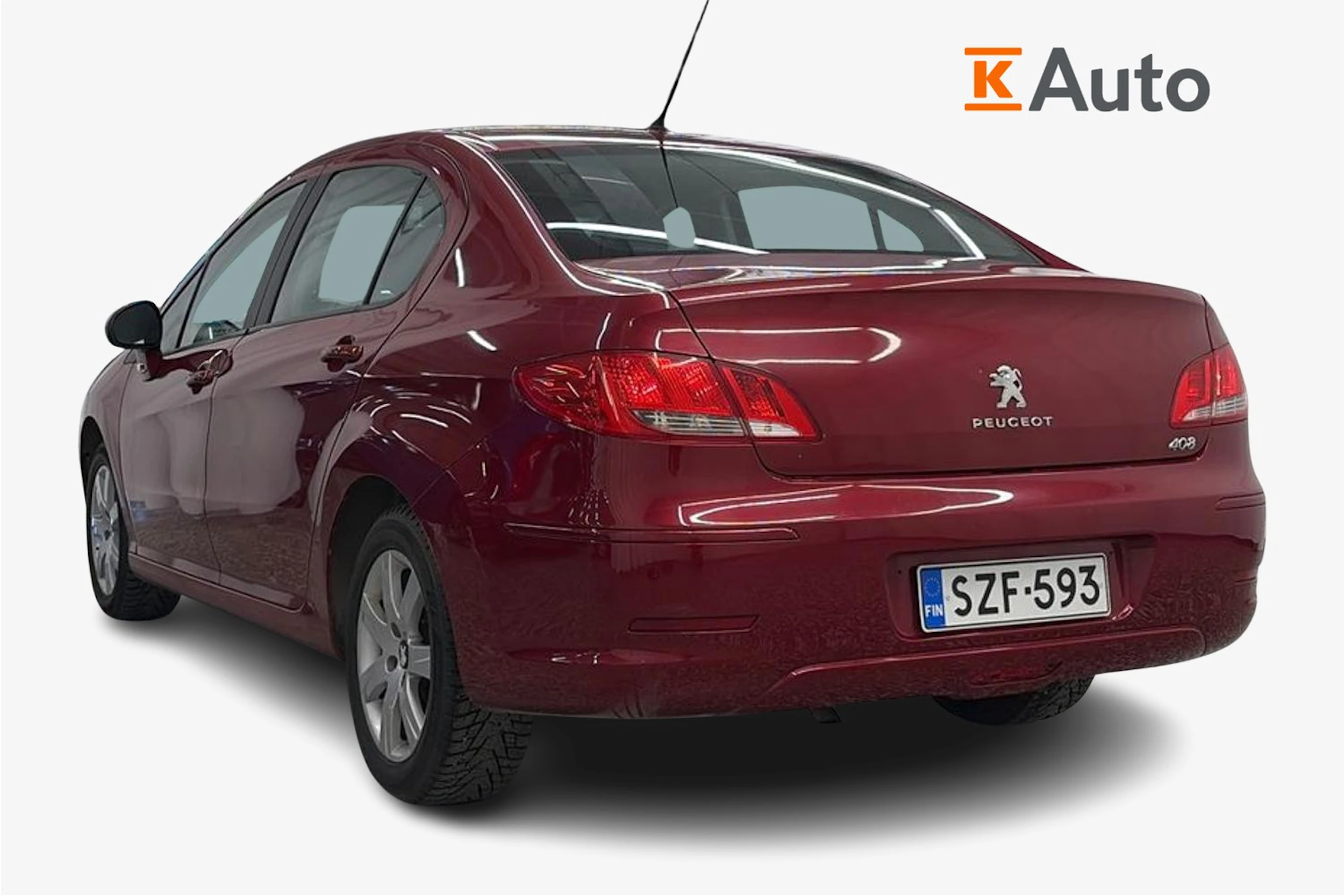 Punainen Peugeot 408 2012 kuva 2.