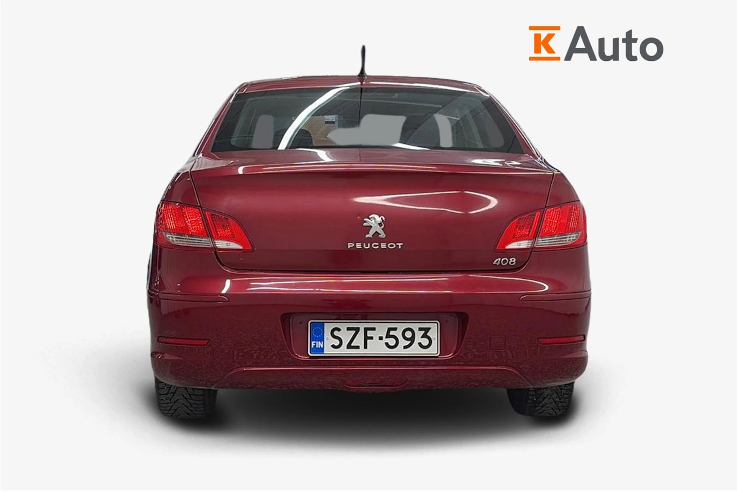 Punainen Peugeot 408 2012 kuva 3.