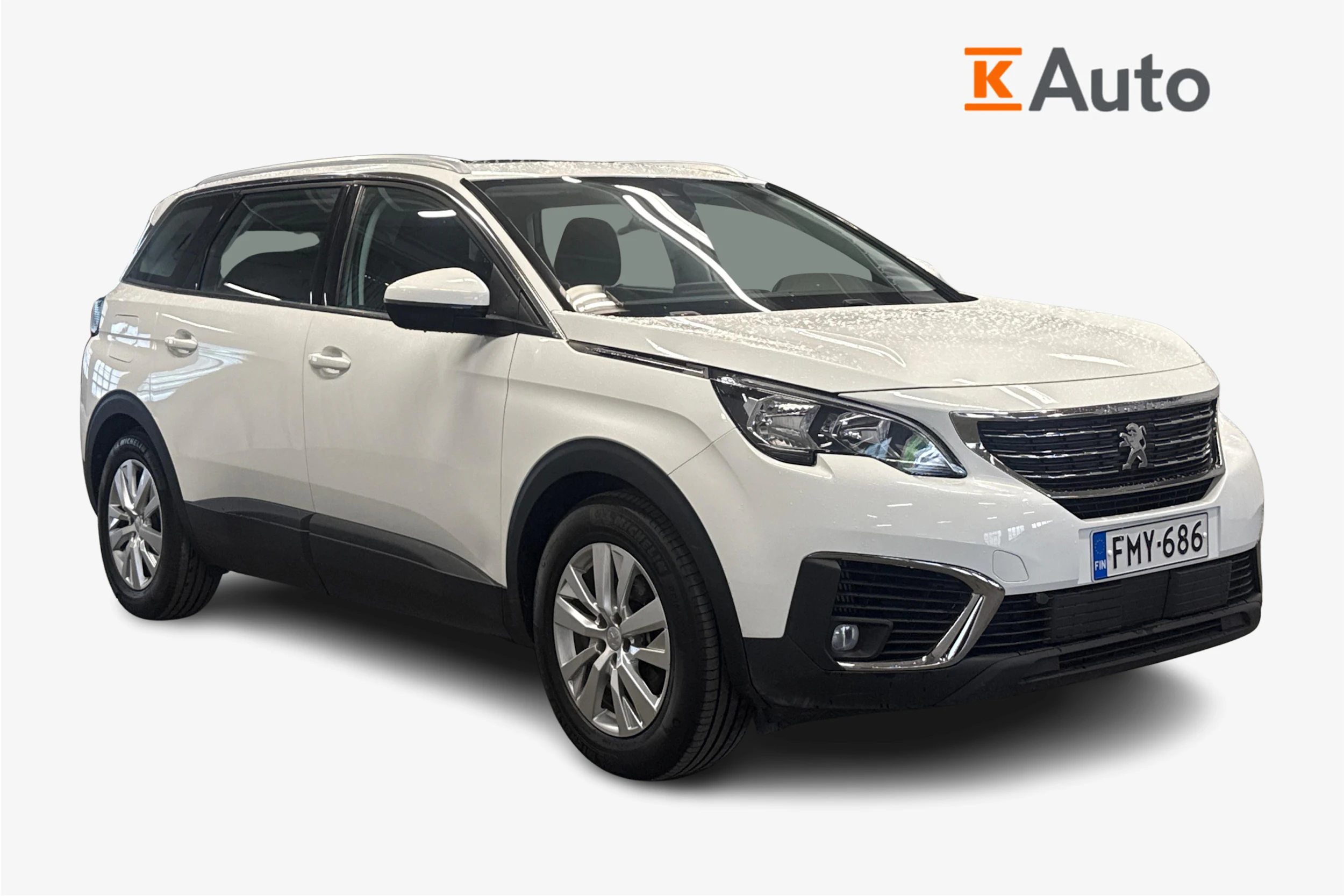 valkoinen Peugeot 5008 2017 kuva 1.