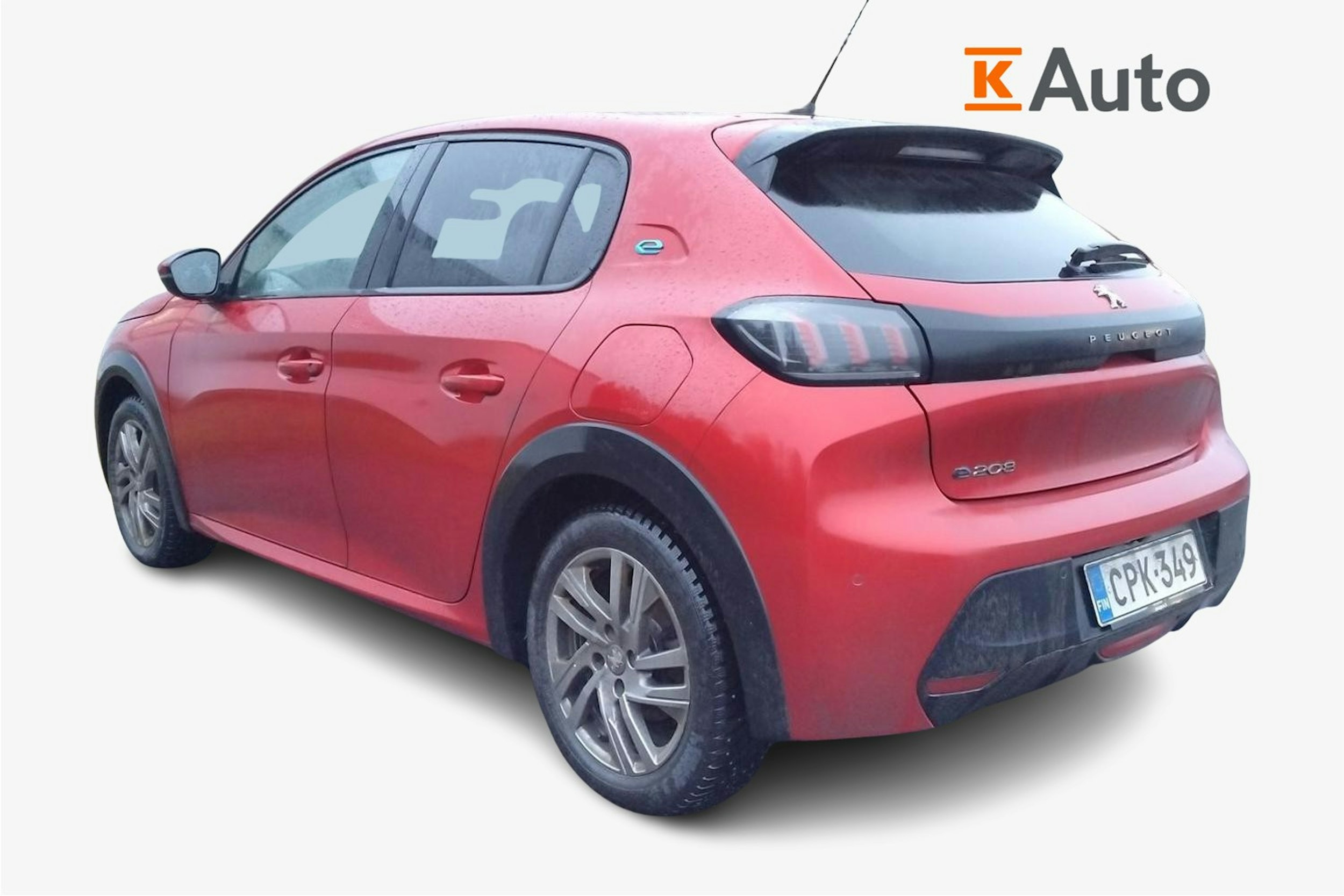 Punainen Peugeot e-208 2021 kuva 2.