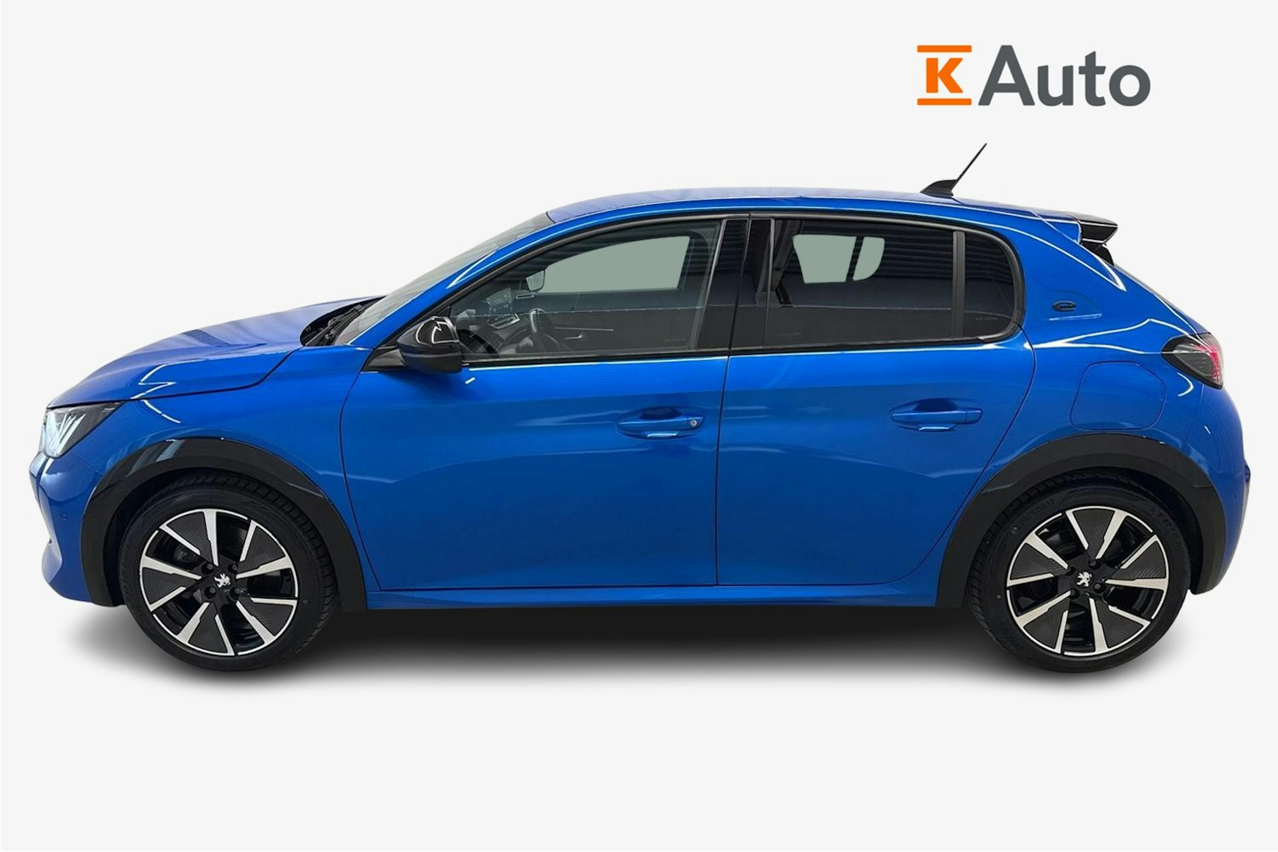 sininen Peugeot e-208 2021 kuva 6.