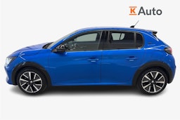 sininen Peugeot e-208 2021 kuva 6.