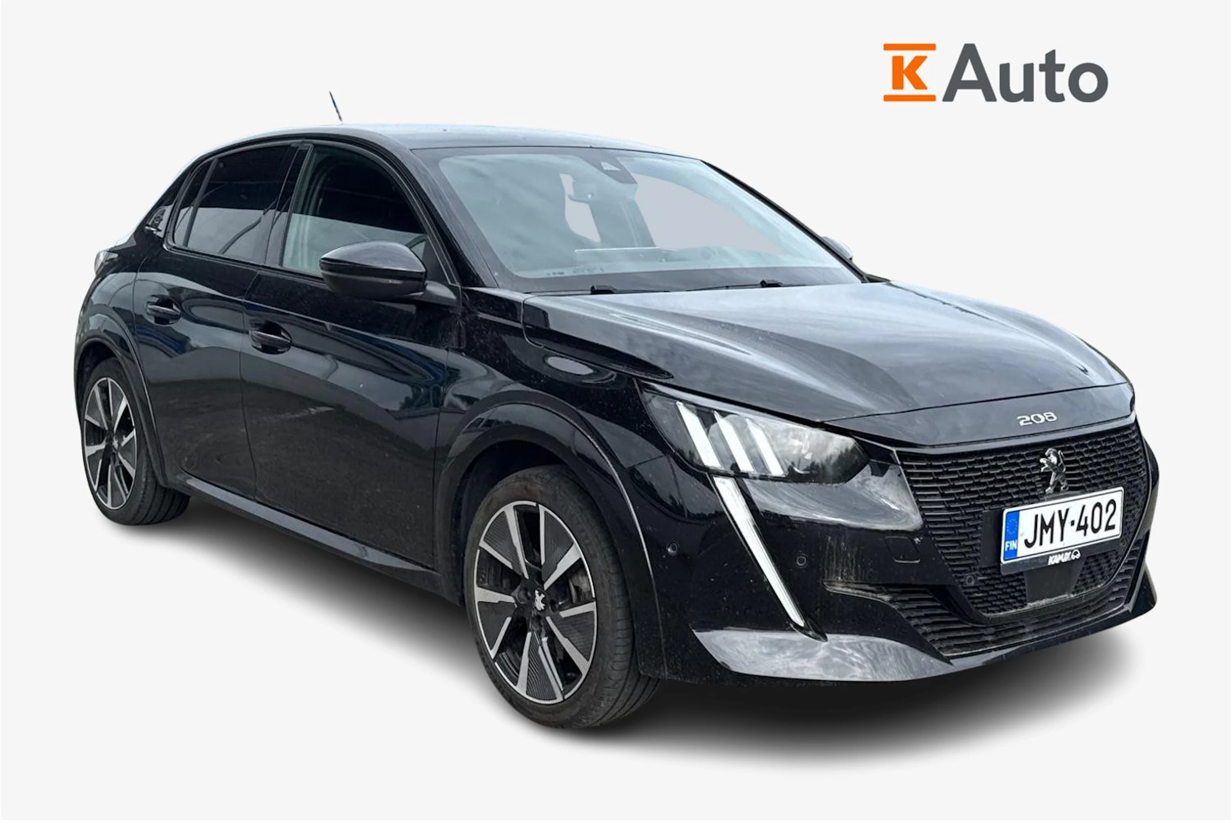 musta Peugeot e-208 2021 kuva 1.