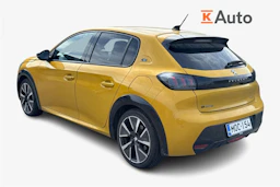 keltainen Peugeot e-208 2021 kuva 2.