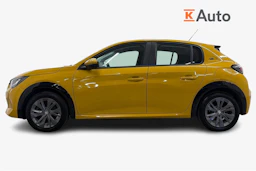 Keltainen Peugeot e-208 2021 kuva 5.