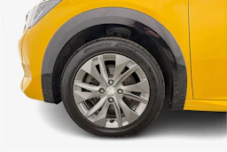 Keltainen Peugeot e-208 2021 kuva 9.
