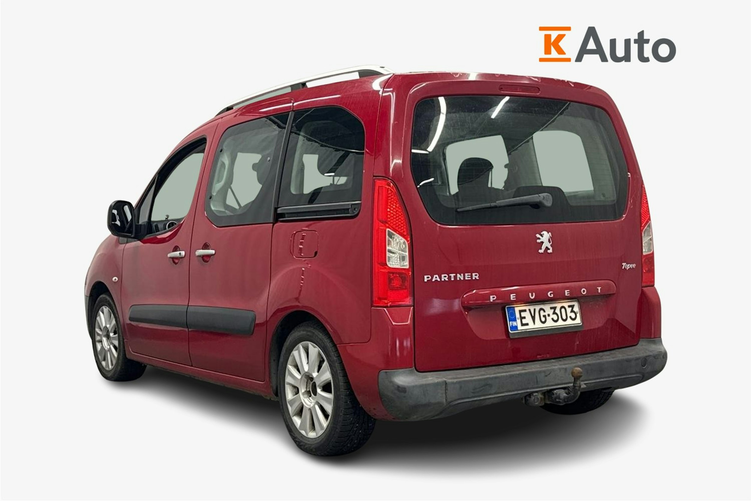 punainen Peugeot Partner 2008 kuva 2.