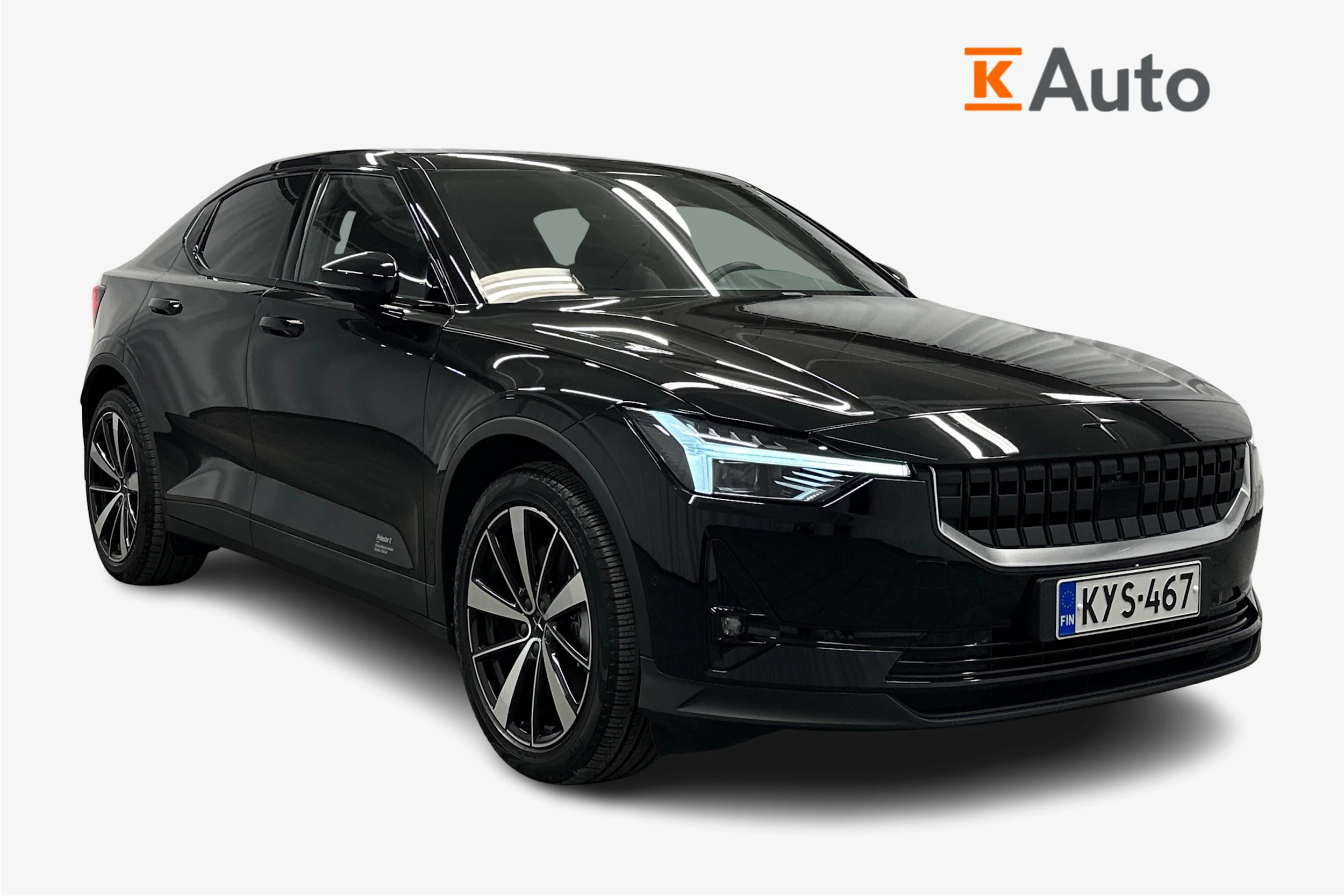 musta Polestar 2 2021 kuva 1.