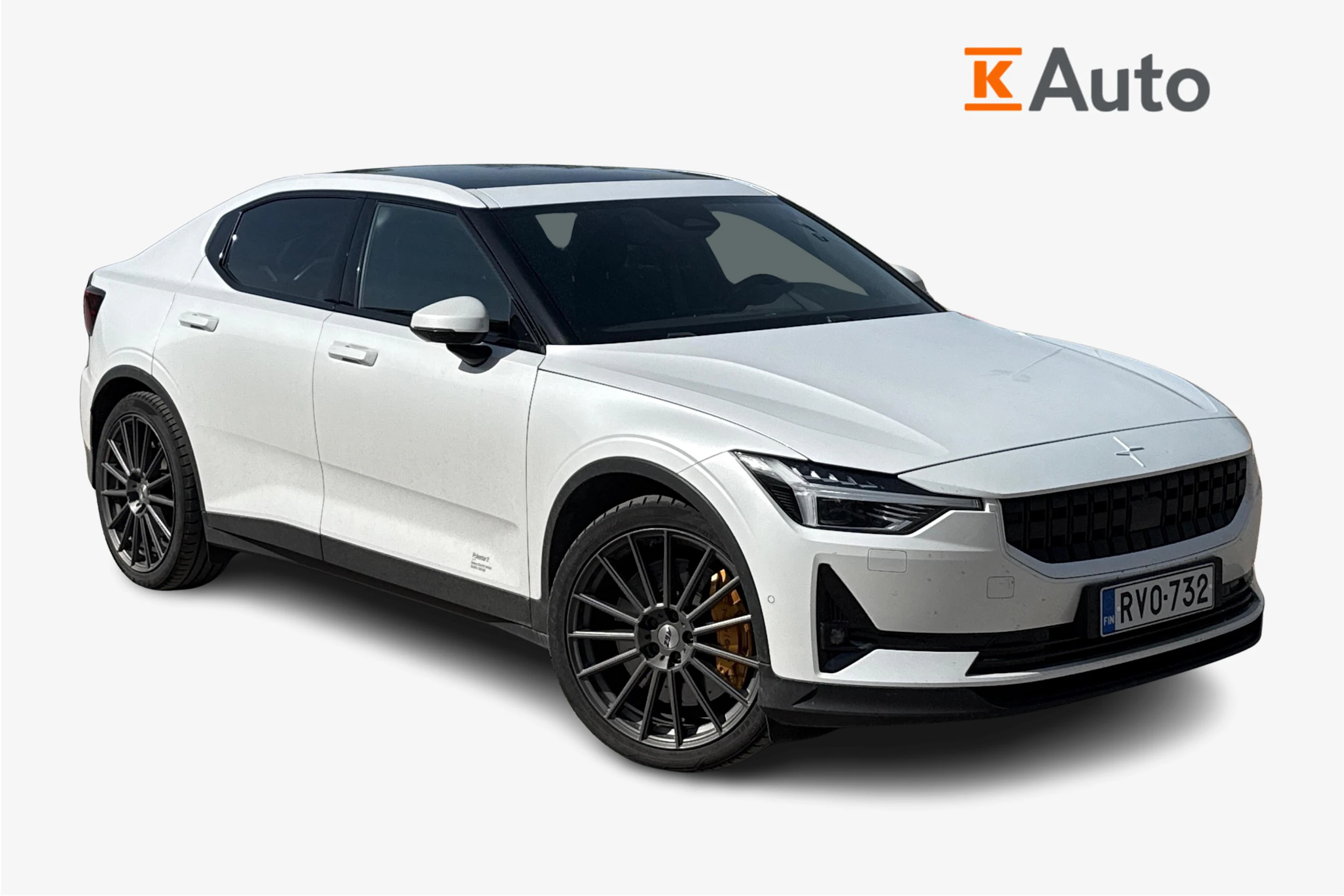 valkoinen Polestar 2 2021 kuva 1.