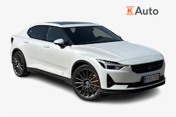 valkoinen Polestar 2 2021 kuva 1.