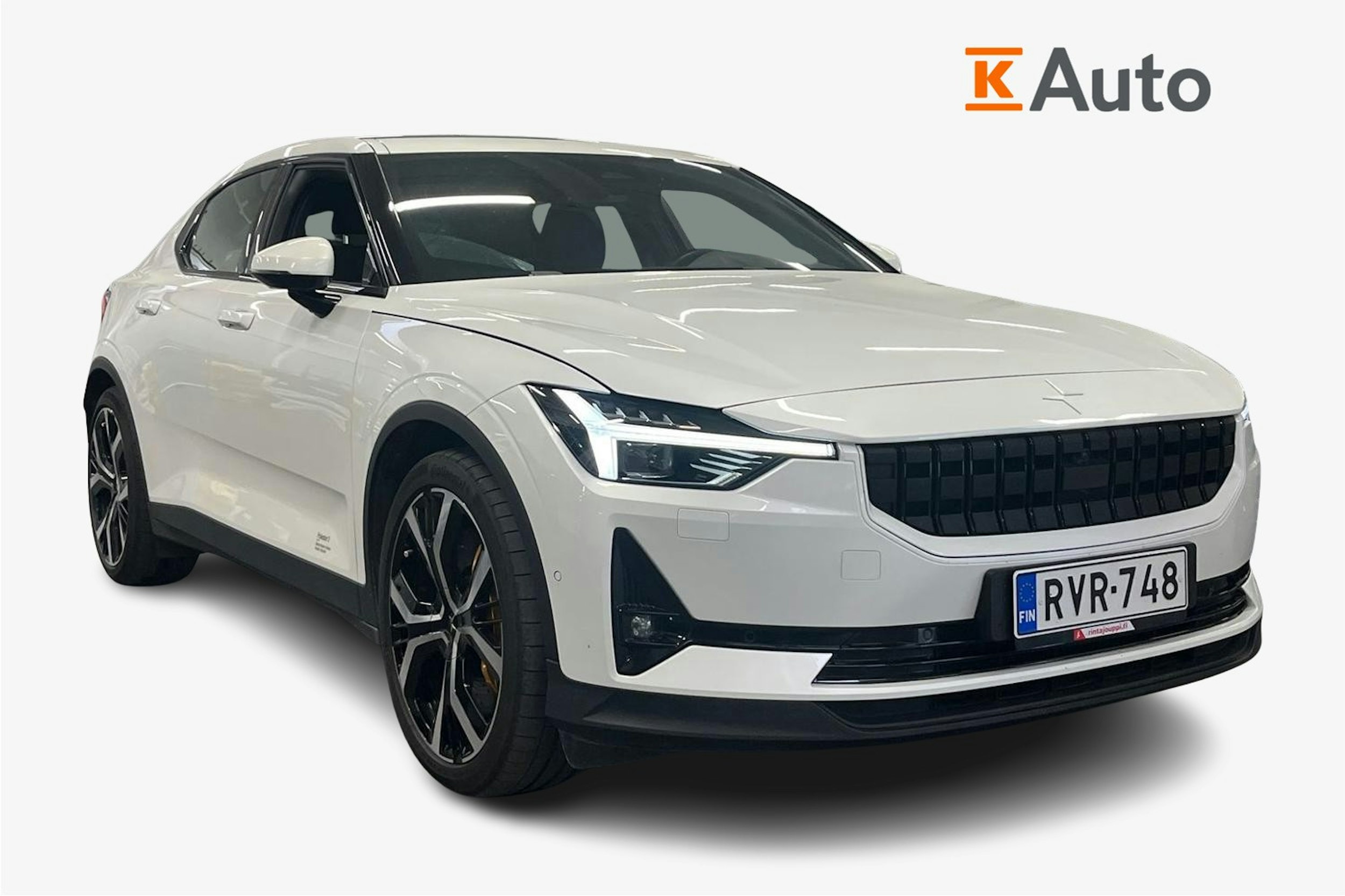 Valkoinen Polestar 2 2021 kuva 1.