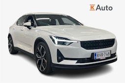 Valkoinen Polestar 2 2021 kuva 1.