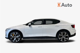 Valkoinen Polestar 2 2021 kuva 5.