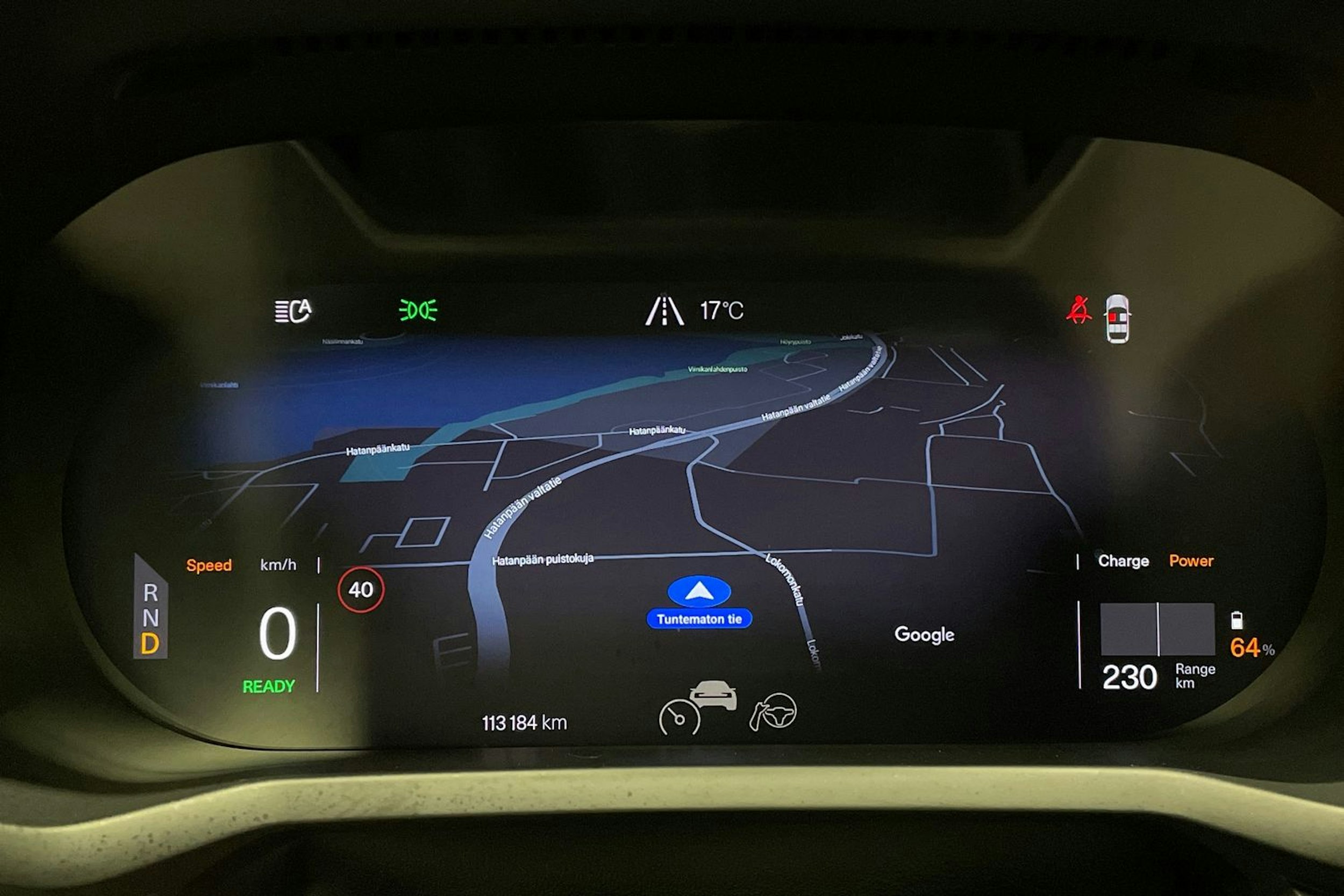 musta Polestar 2 2021 kuva 15.