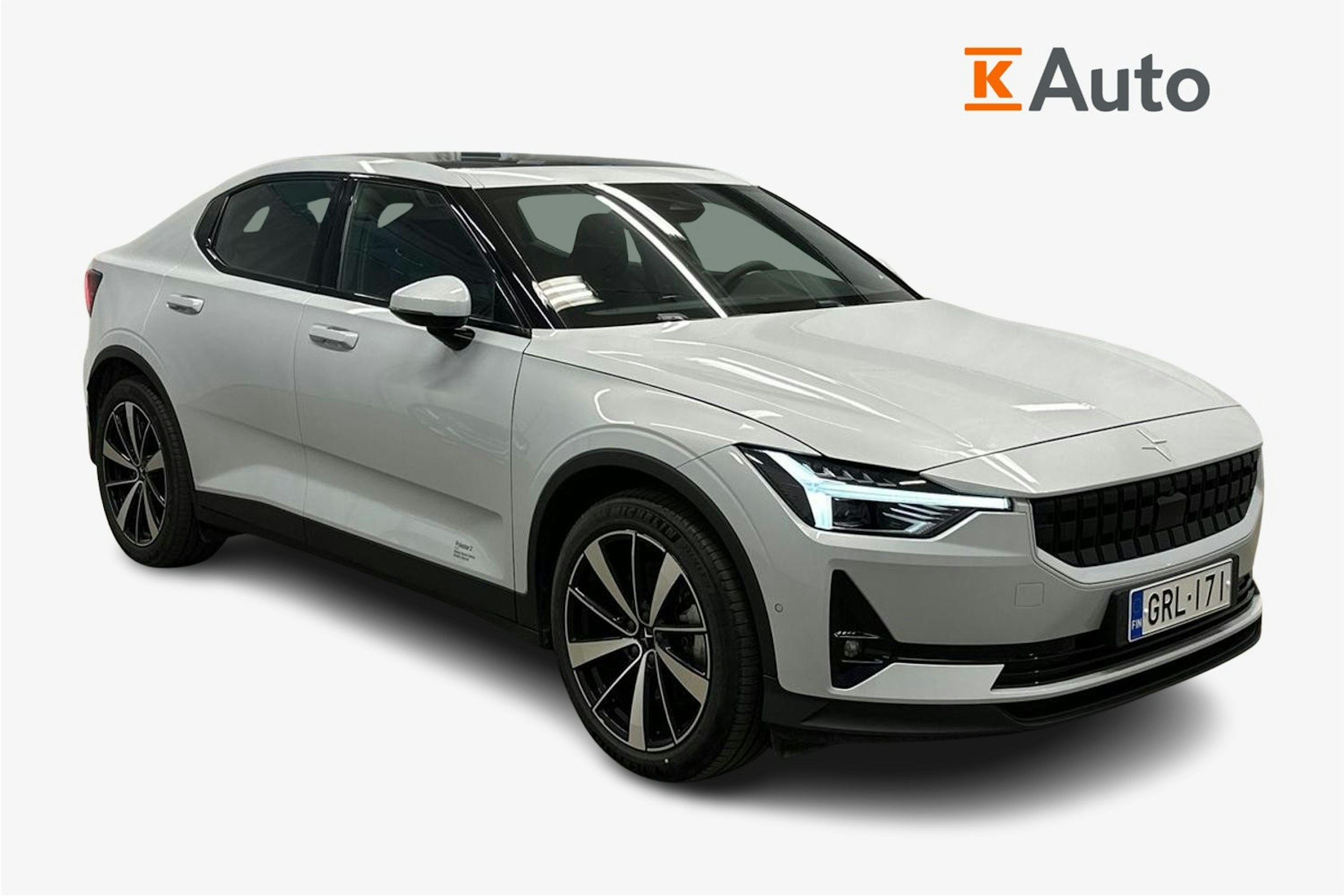 harmaa Polestar 2 2022 kuva 1.