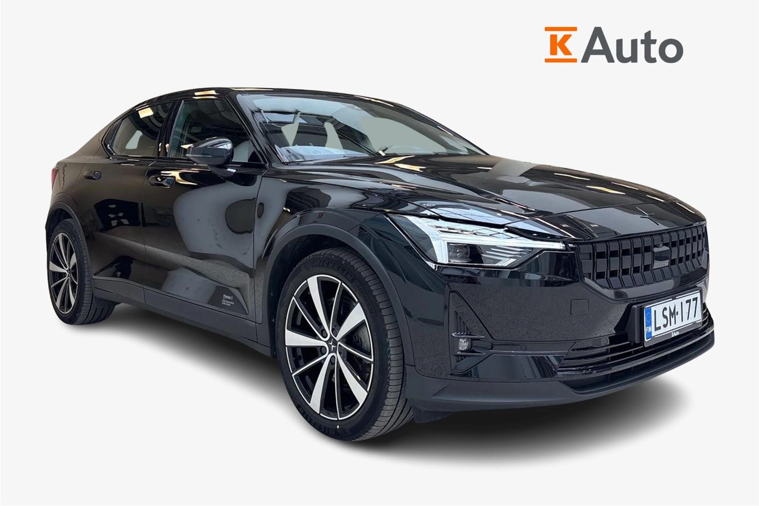 musta Polestar 2 2022 kuva 1.