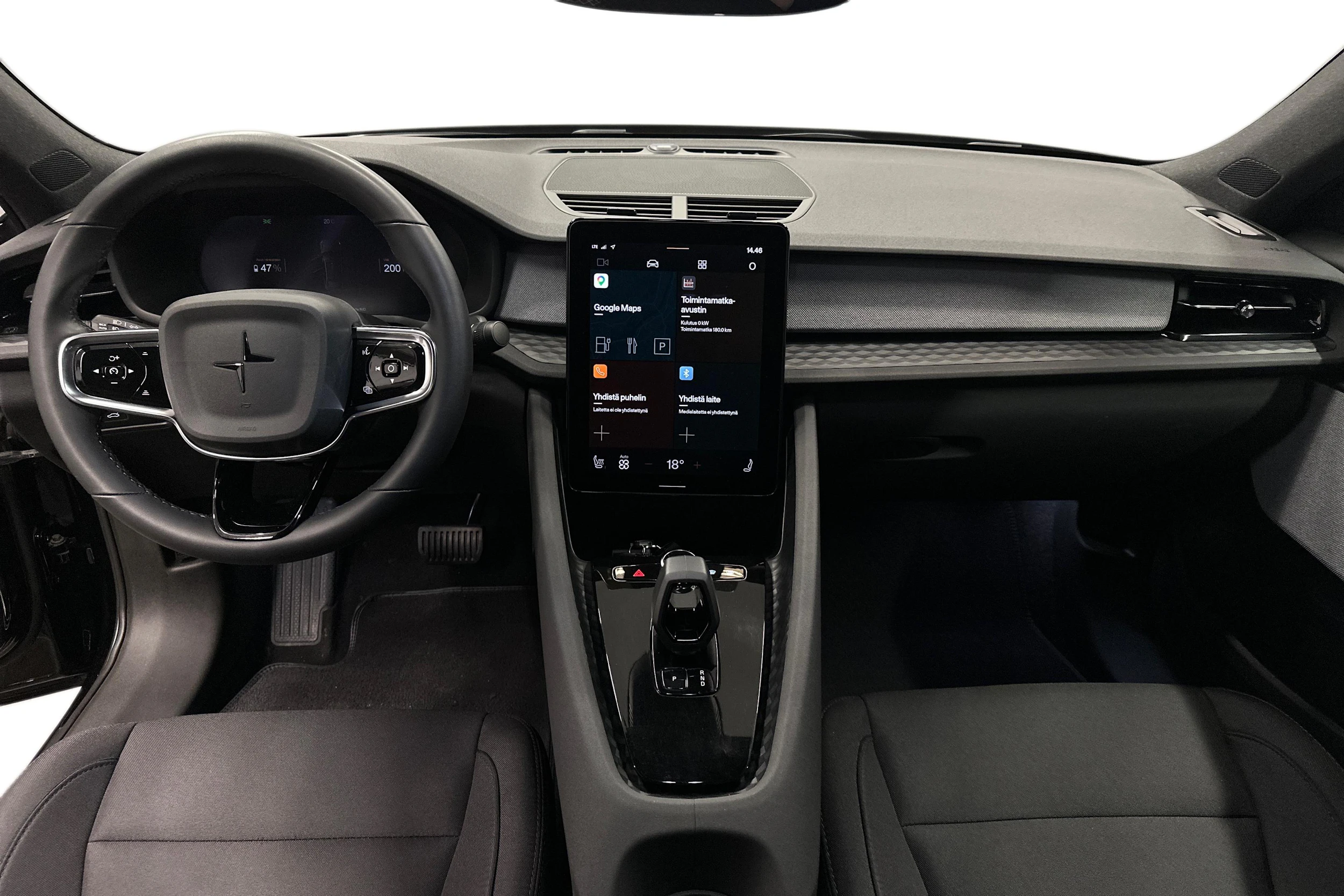 musta Polestar 2 2023 kuva 7.