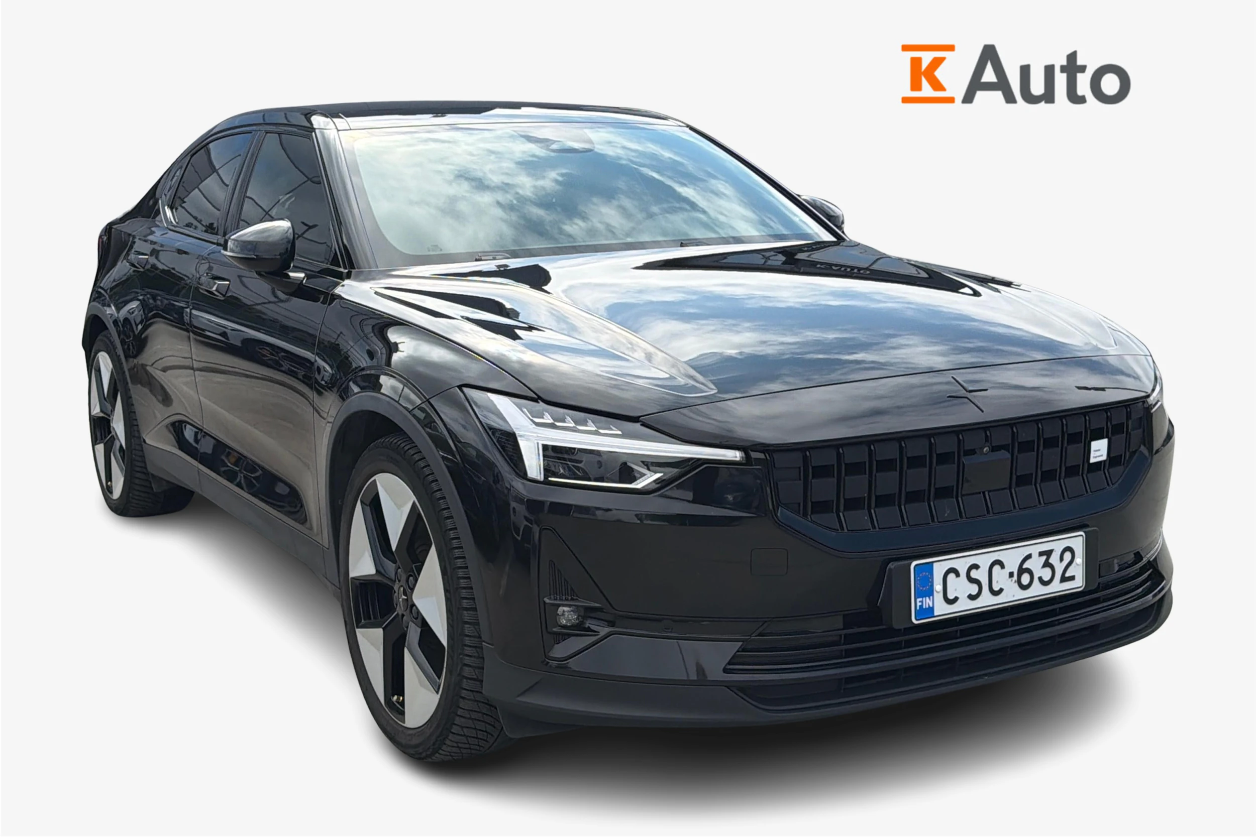 musta Polestar 2 2023 kuva 1.