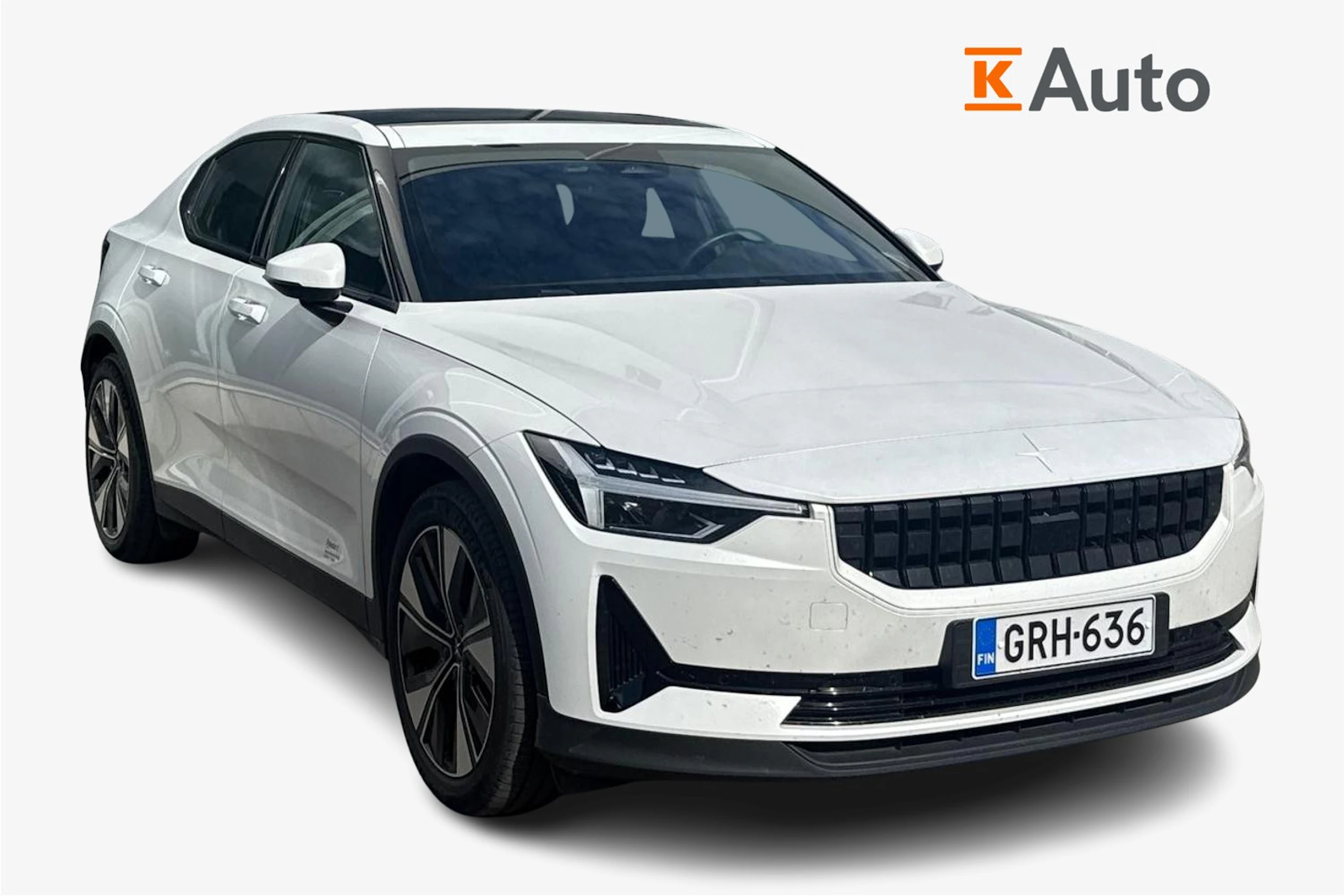 valkoinen Polestar 2 2023 kuva 1.