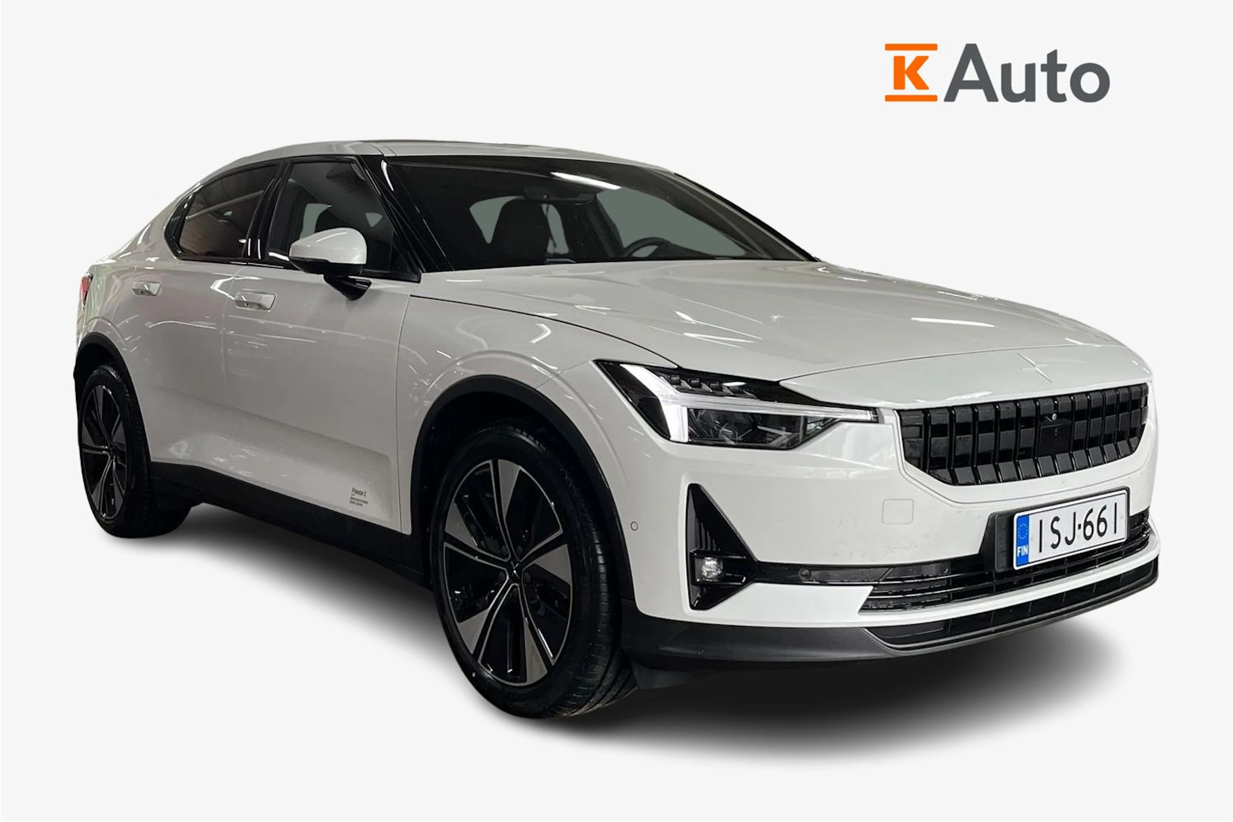 Valkoinen Polestar 2 2023 kuva 1.