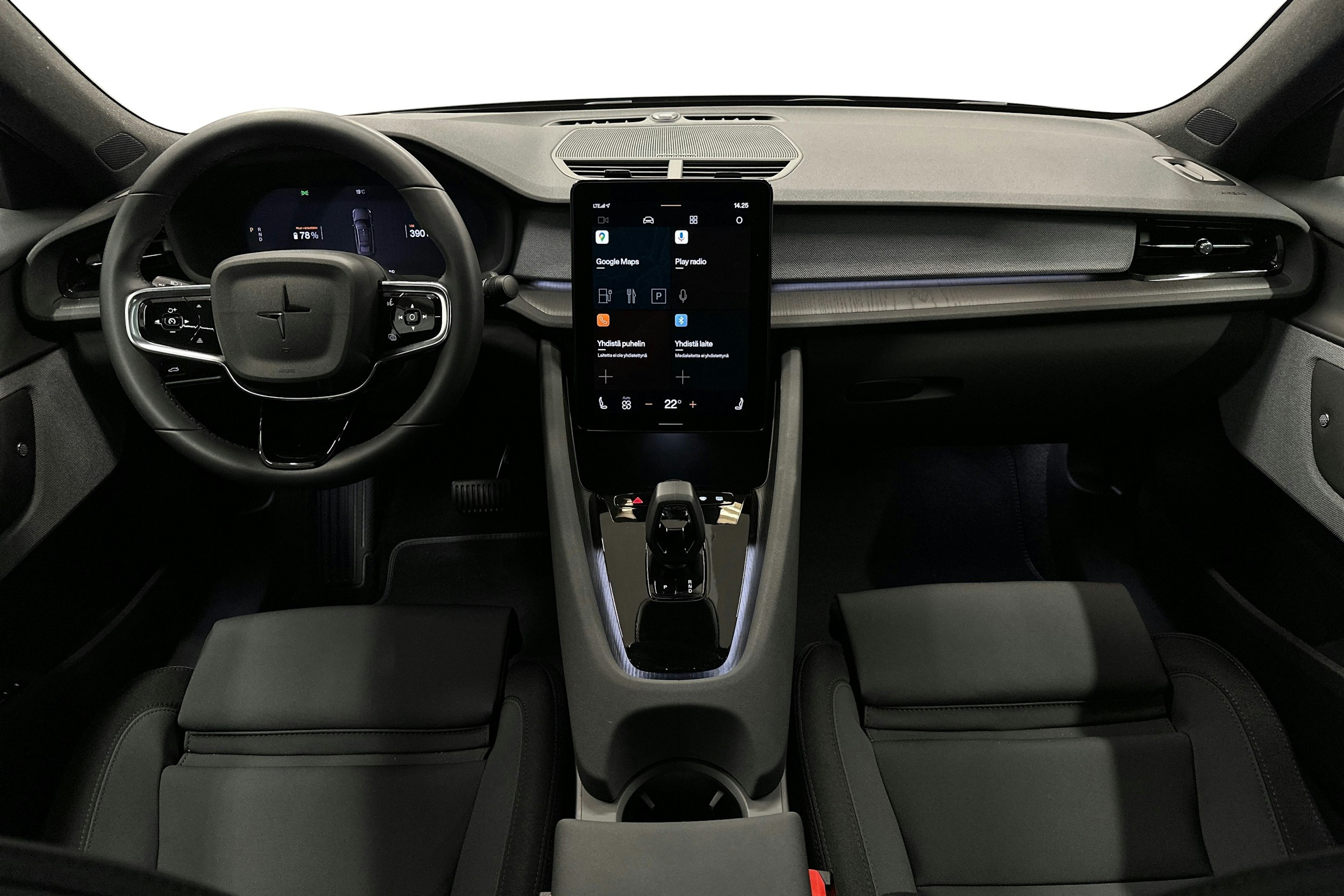 musta Polestar 2 2024 kuva 9.